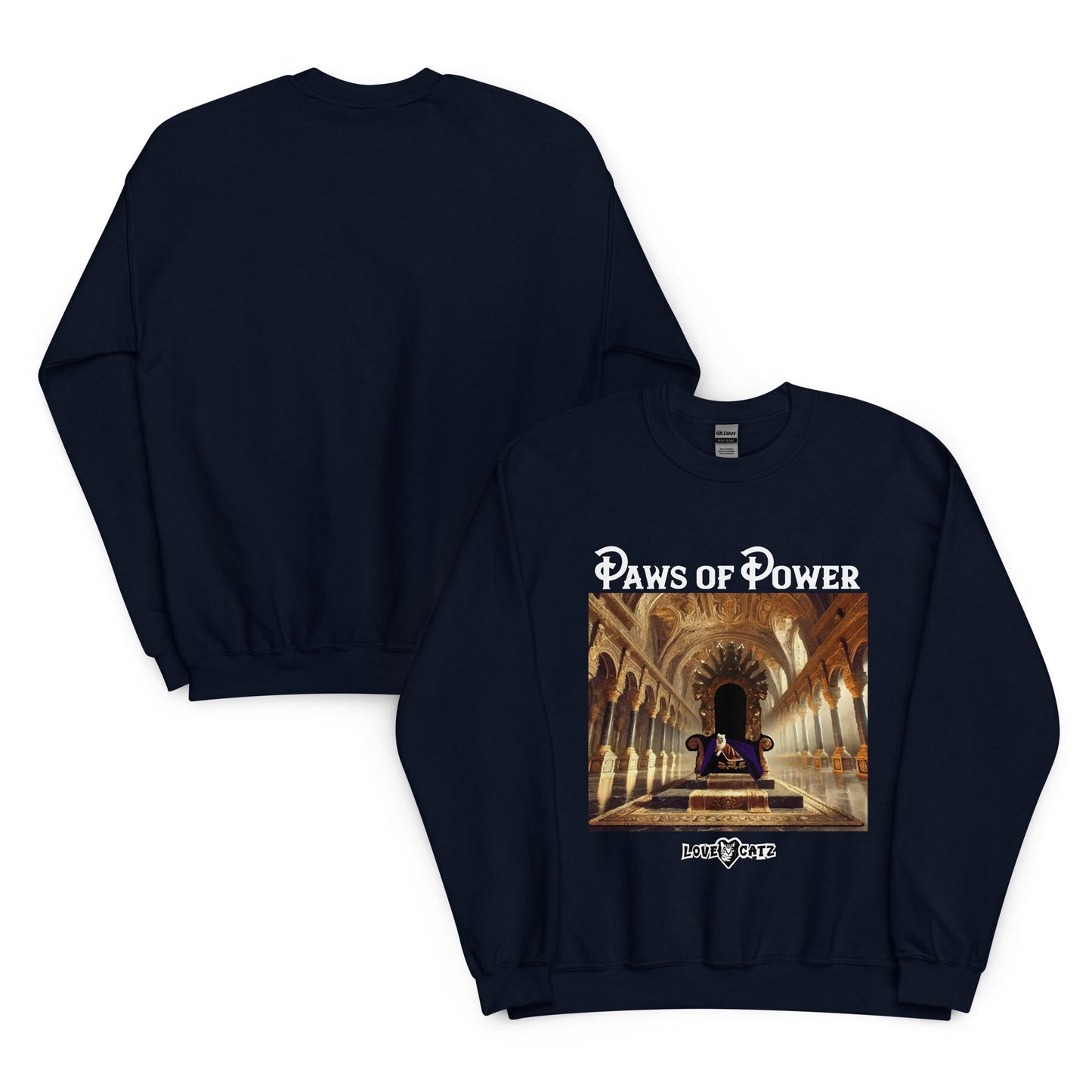 Paws of Power: Sweatshirt (2XL–5XL) - Design 01