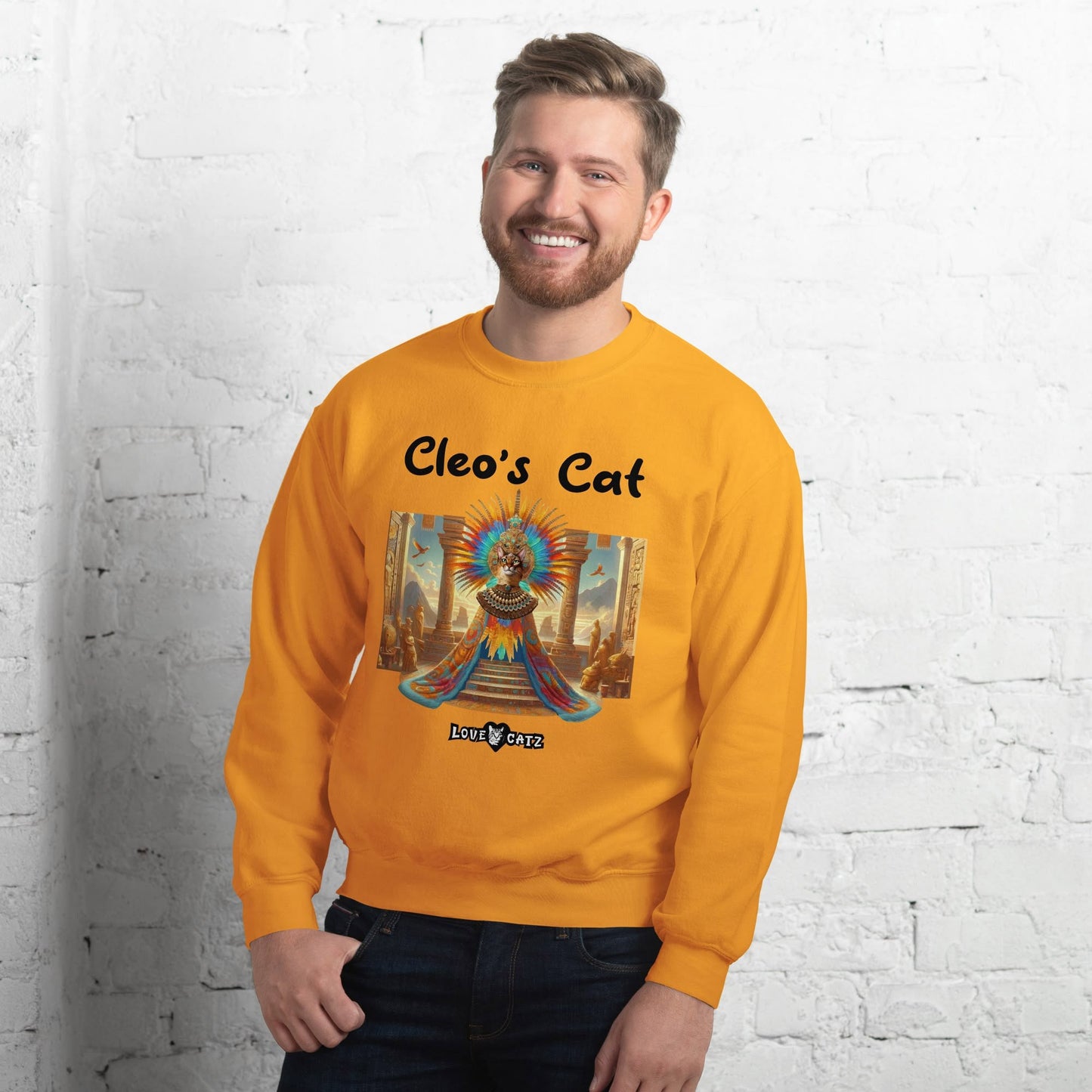 Cleo's Cat Story: Sweatshirt (2XL–5XL) - Design 01 - Double-Sided