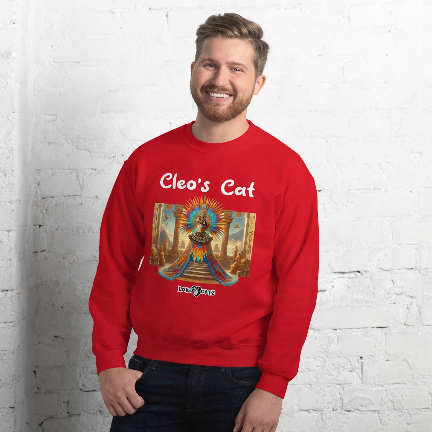 Cleo's Cat Story: Sweatshirt (2XL–5XL) - Design 01 - Double-Sided