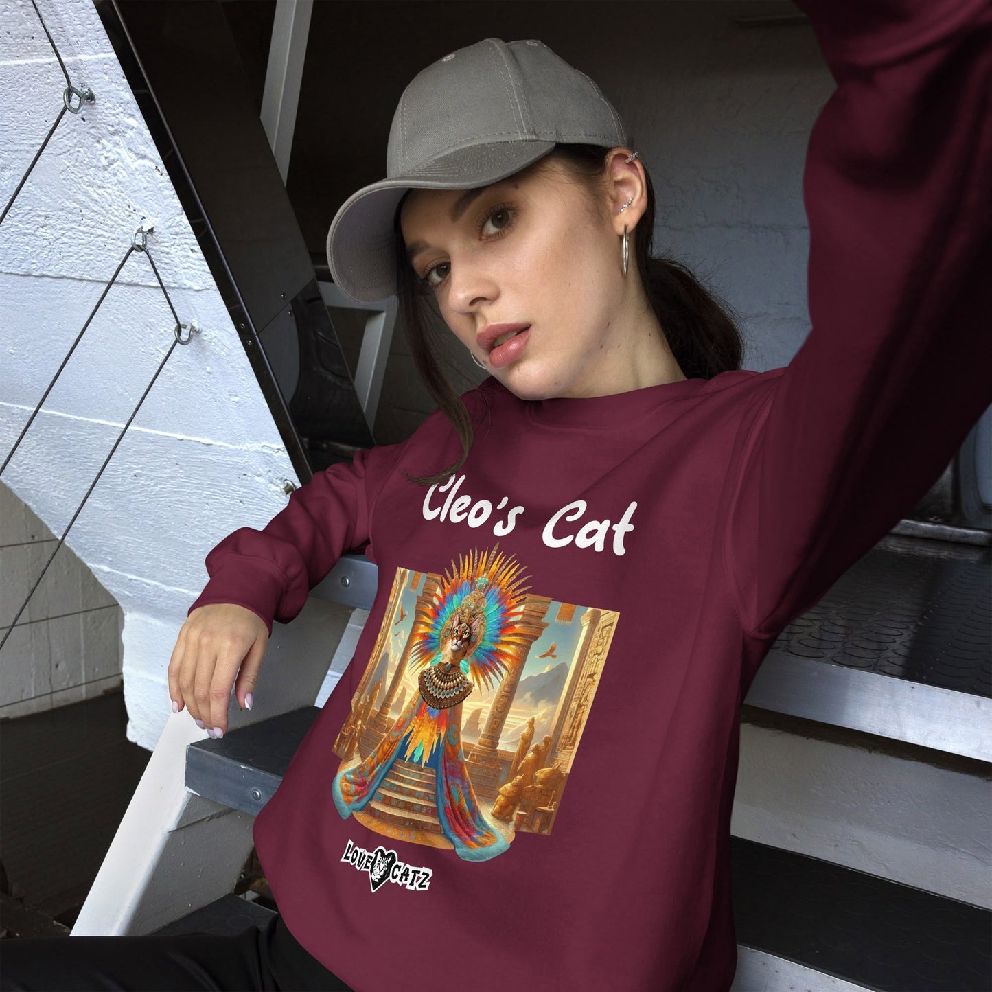 Cleo's Cat Story: Sweatshirt (S–XL) - Design 01