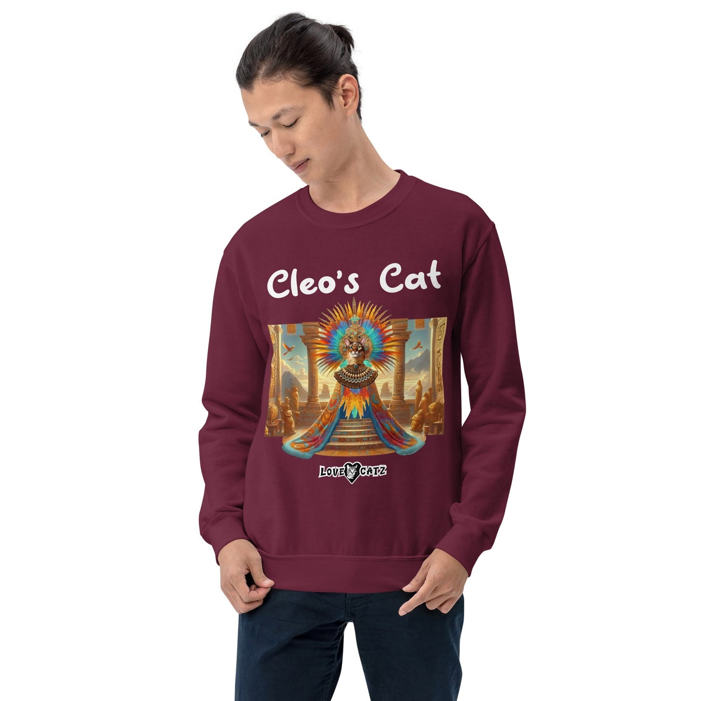 Cleo's Cat Story: Sweatshirt (S–XL) - Design 01