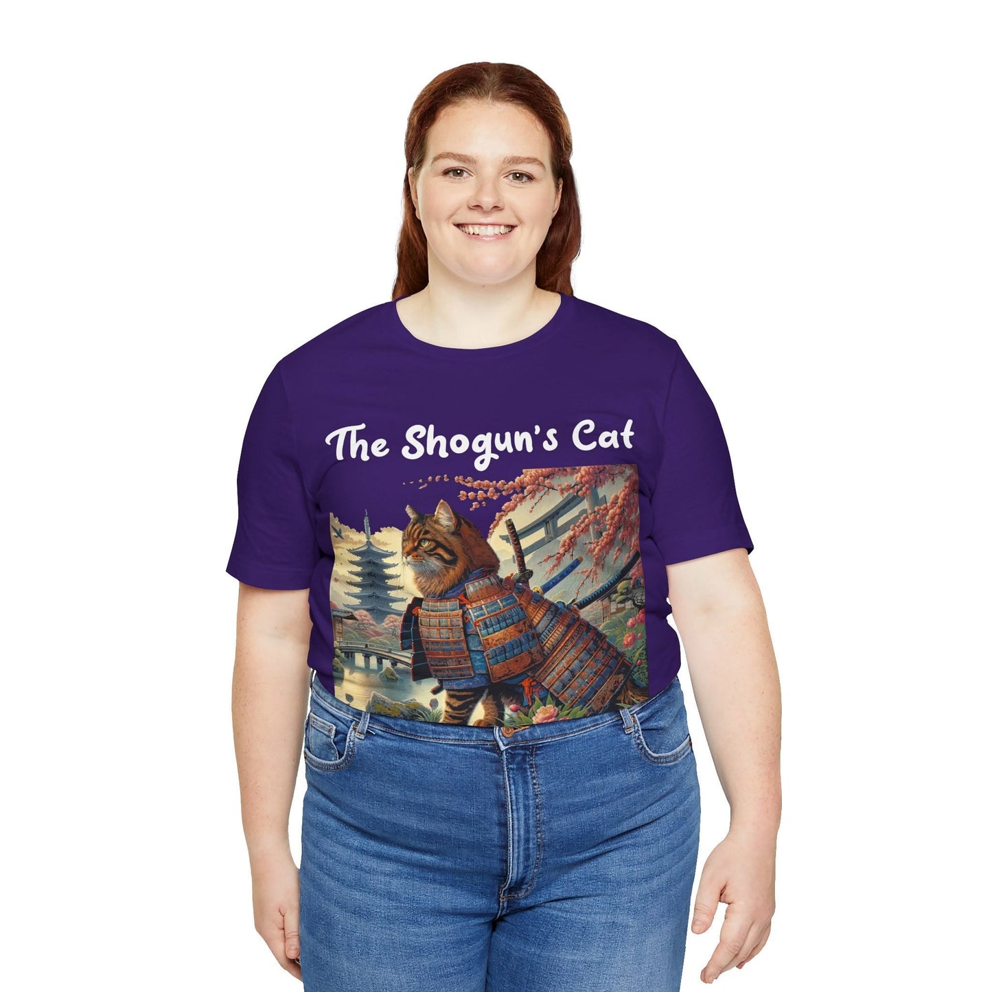 Shogun's Cat Story: T-shirt (2XL–5XL) - Design 01 - Double-Sided