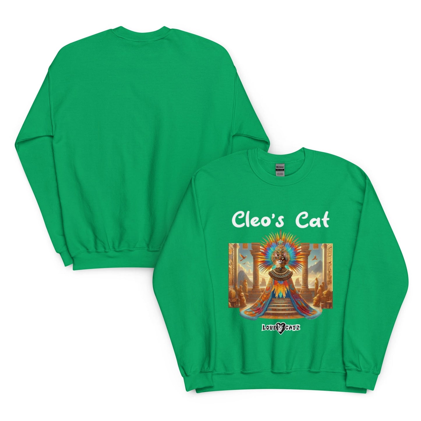 Cleo's Cat Story: Sweatshirt (2XL–5XL) - Design 01