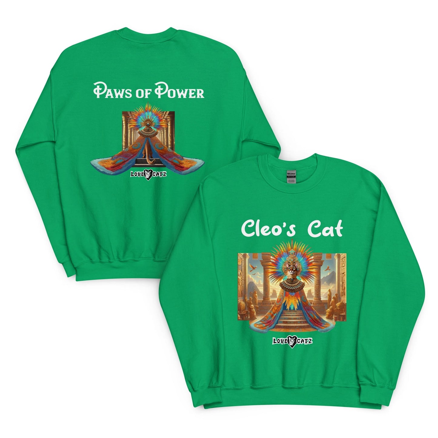 Cleo's Cat Story: Sweatshirt (2XL–5XL) - Design 01 - Double-Sided