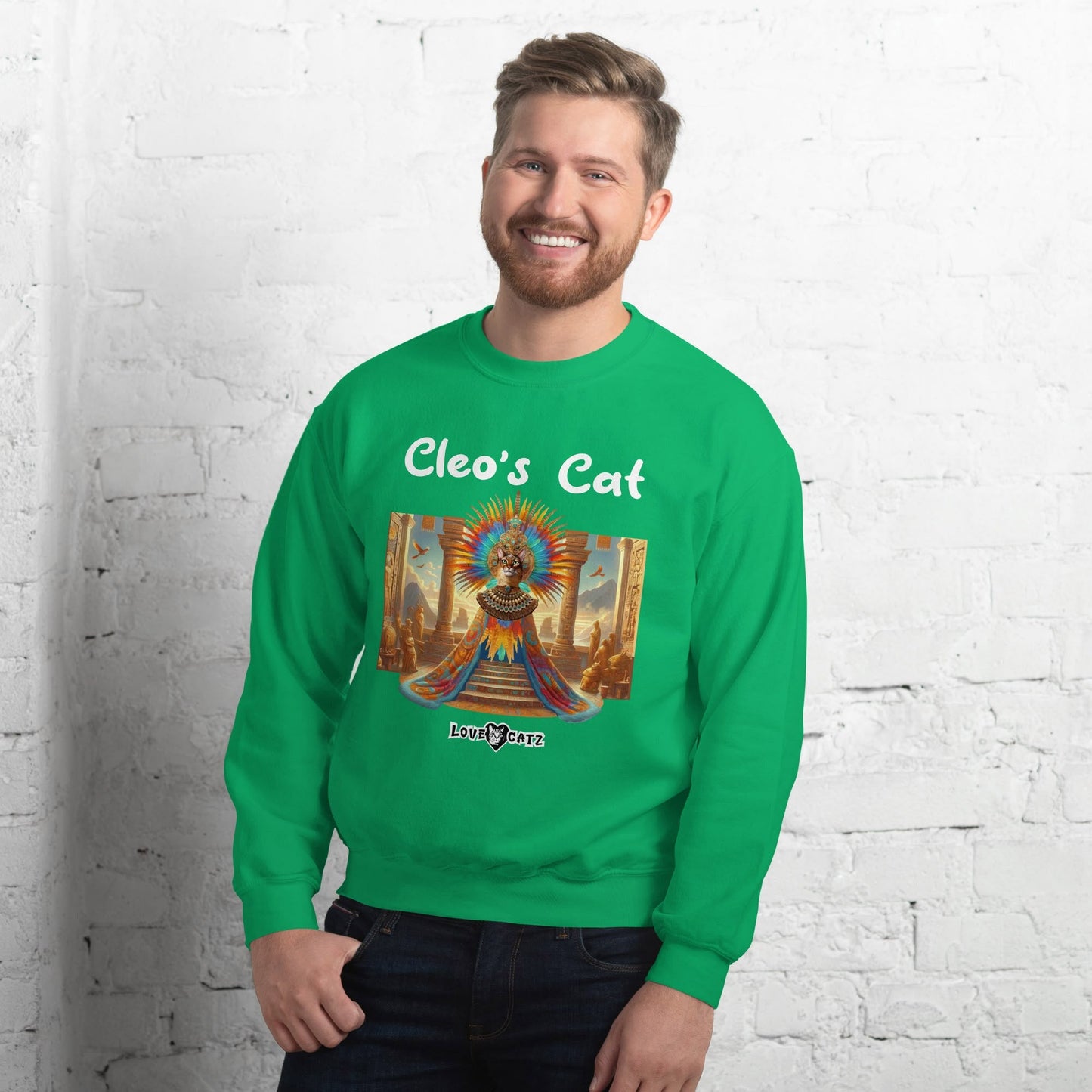 Cleo's Cat Story: Sweatshirt (2XL–5XL) - Design 01