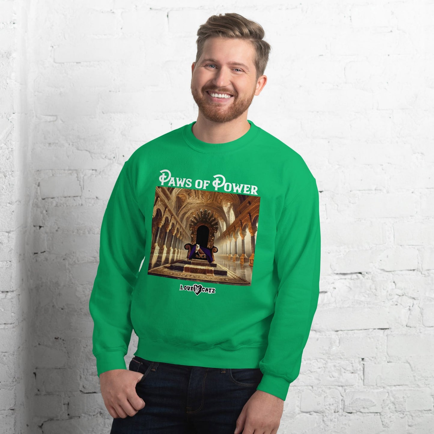 Paws of Power: Sweatshirt (2XL–5XL) - Design 01