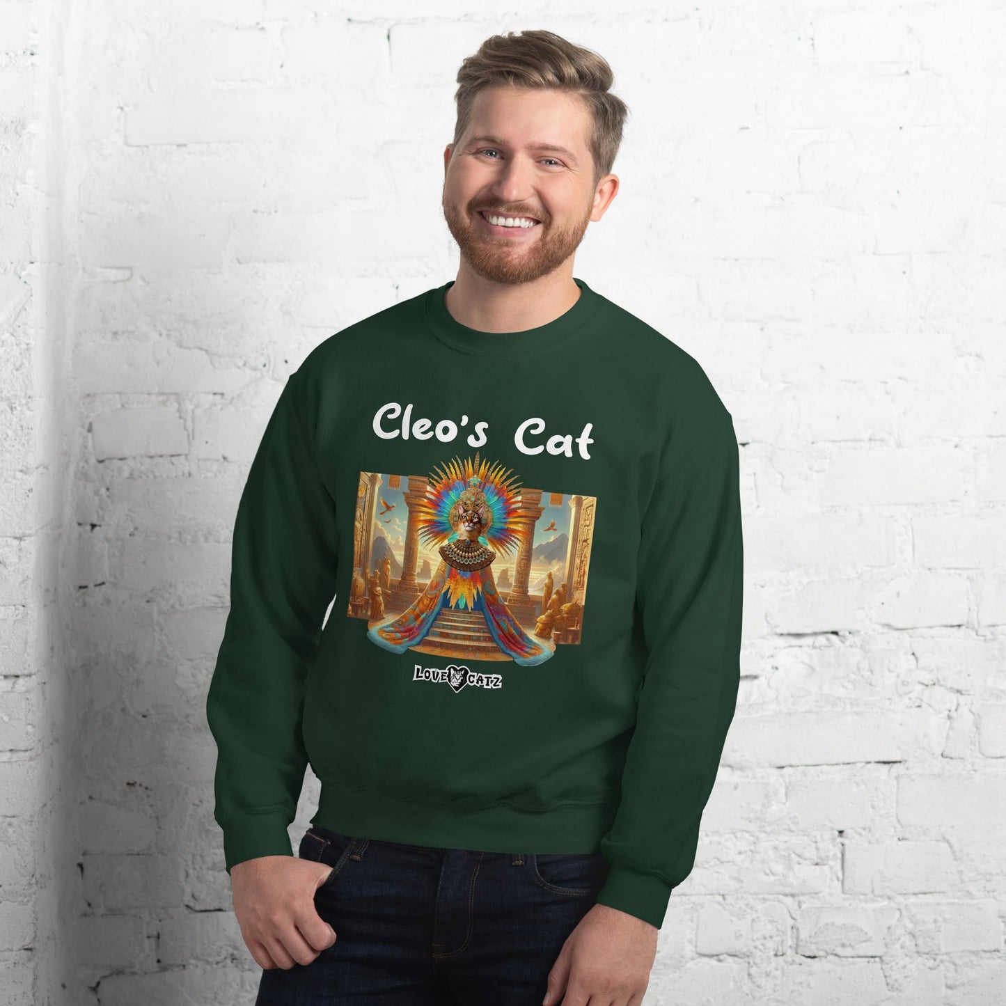Cleo's Cat Story: Sweatshirt (2XL–5XL) - Design 01 - Double-Sided