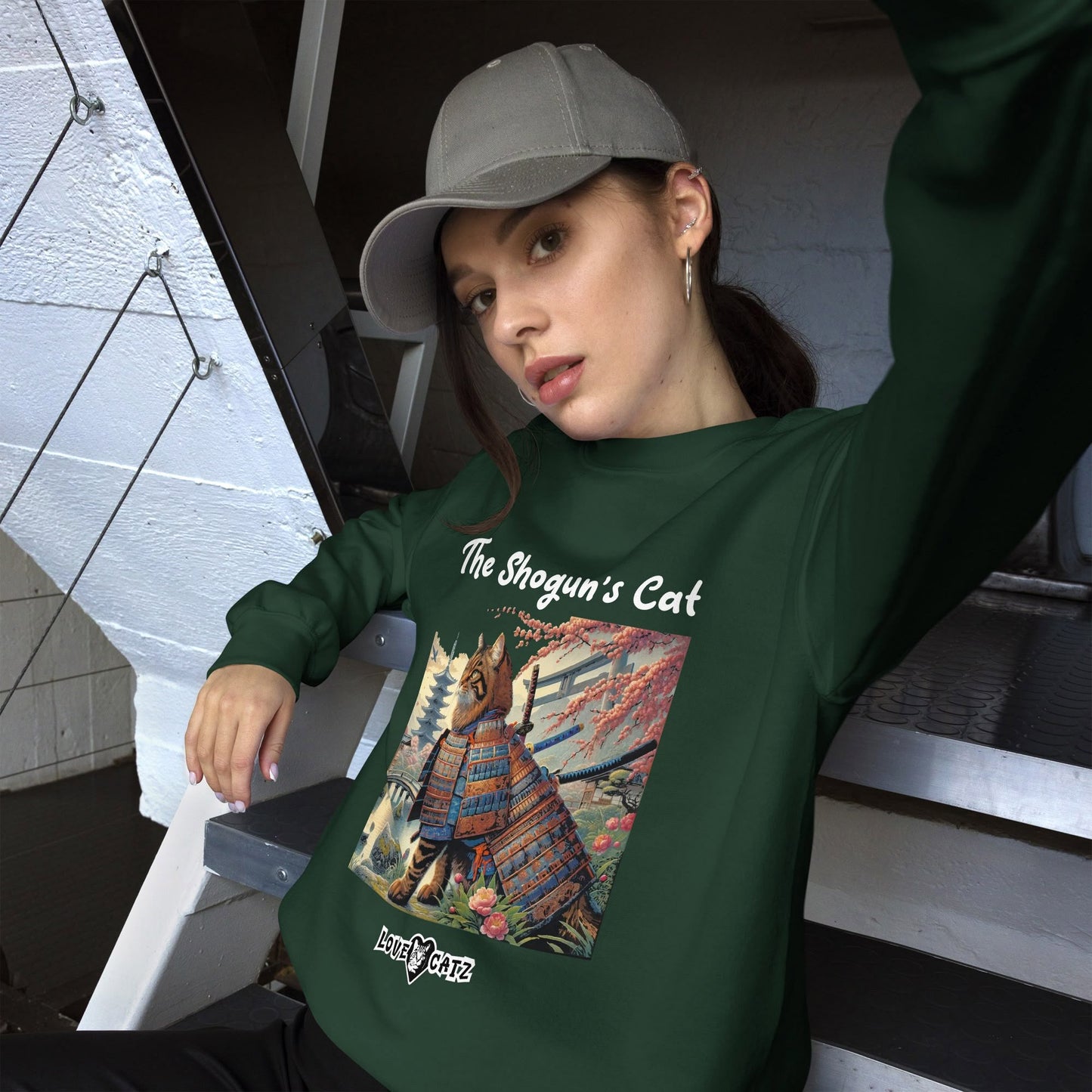 Shogun's Cat Story: Sweatshirt (S–XL) - Design 01 - Double-Sided