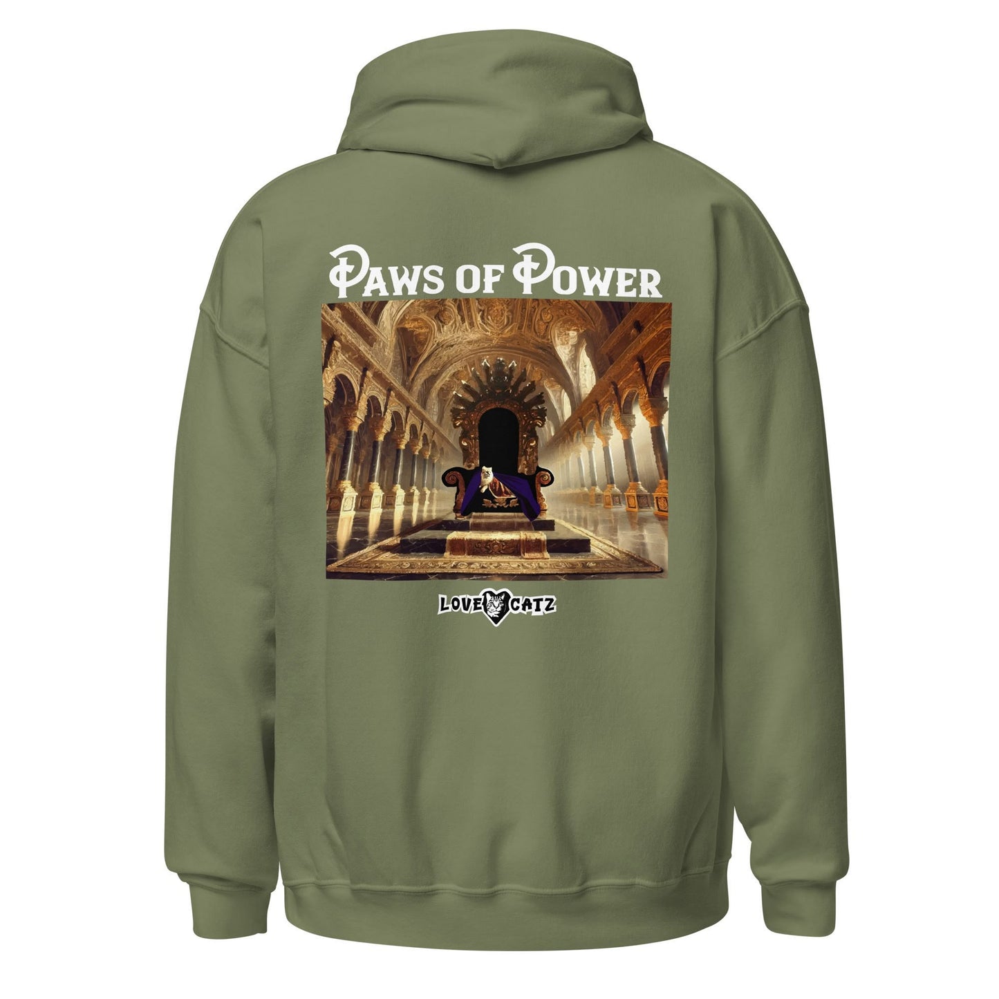 Paws of Power: Hoodie (2XL–5XL) - Design 01A