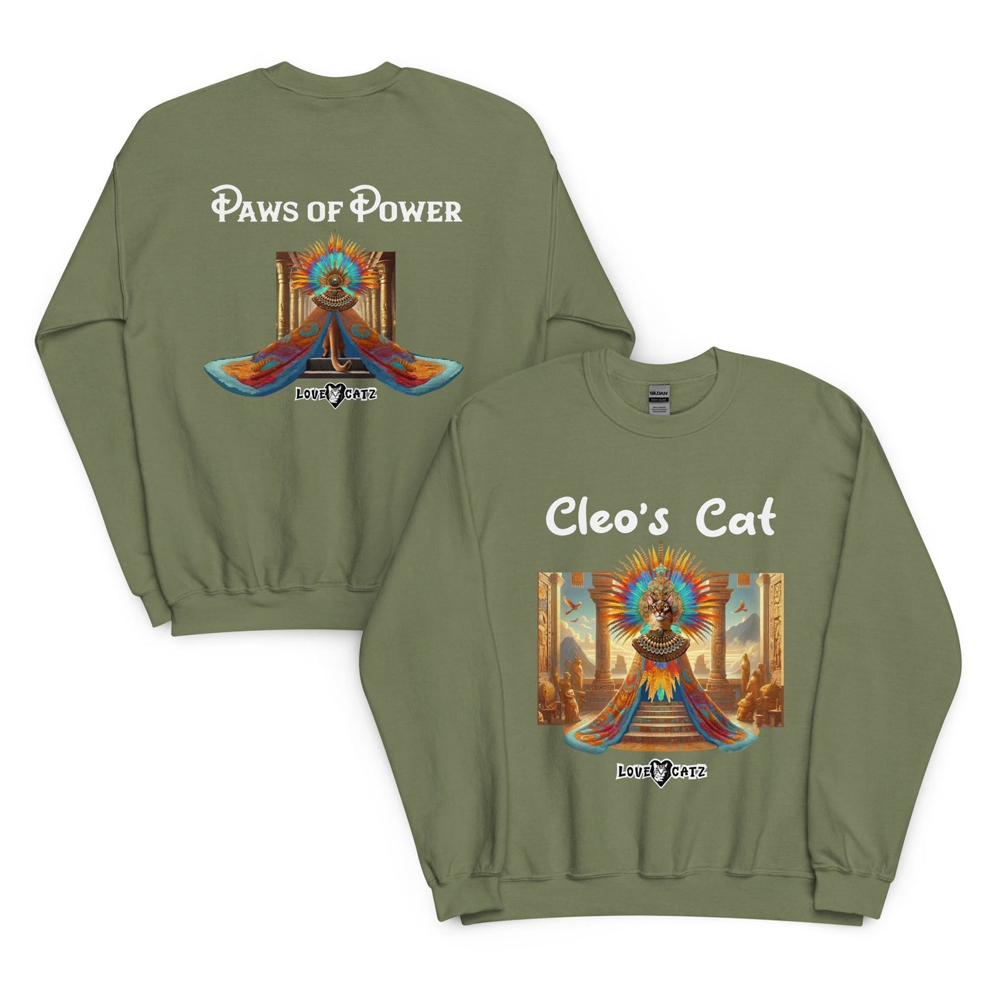 Cleo's Cat Story: Sweatshirt (2XL–5XL) - Design 01 - Double-Sided