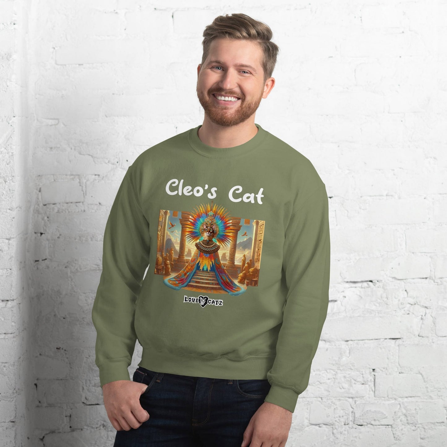 Cleo's Cat Story: Sweatshirt (2XL–5XL) - Design 01 - Double-Sided