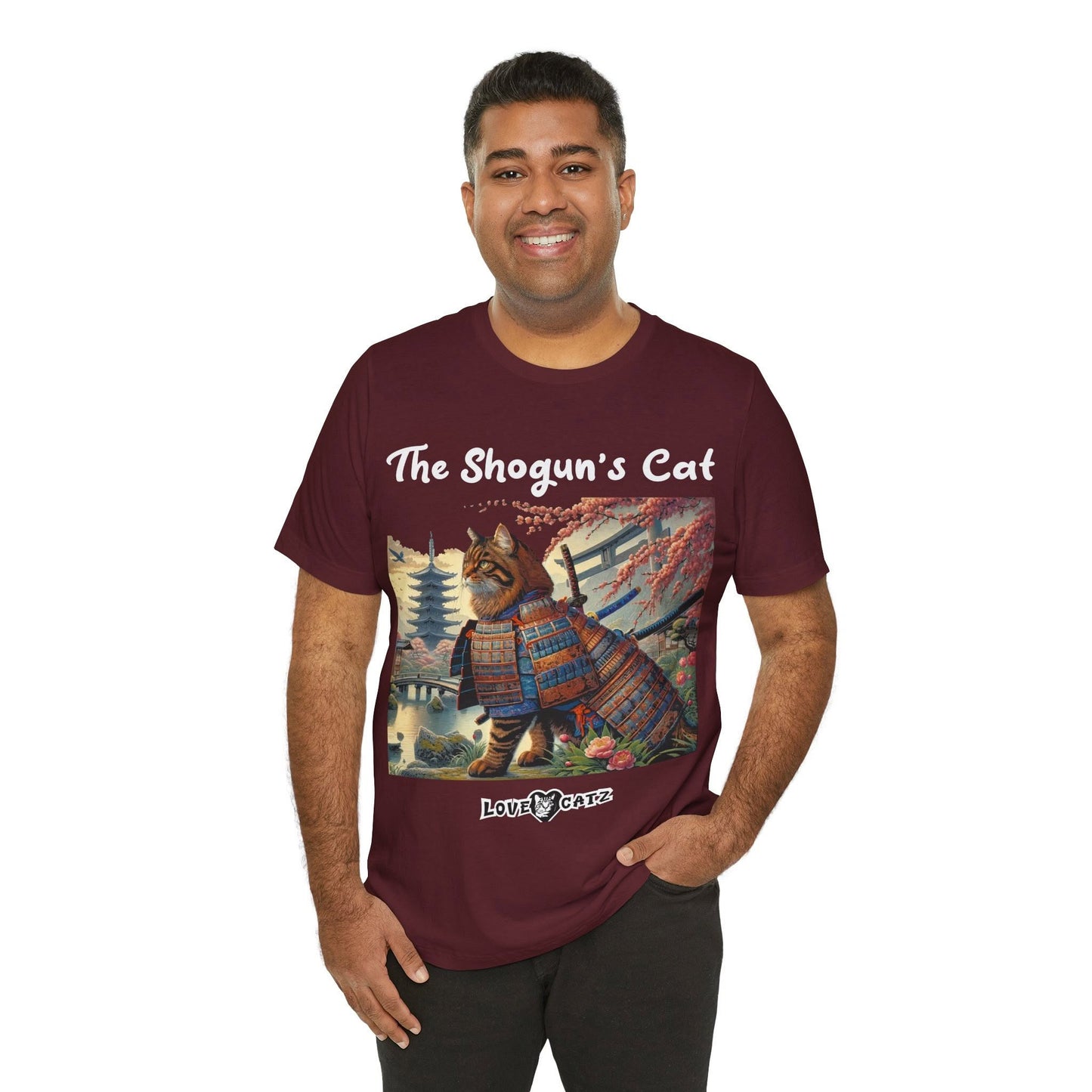 Shogun's Cat Story: T-shirt (2XL–5XL) - Design 01 - Double-Sided