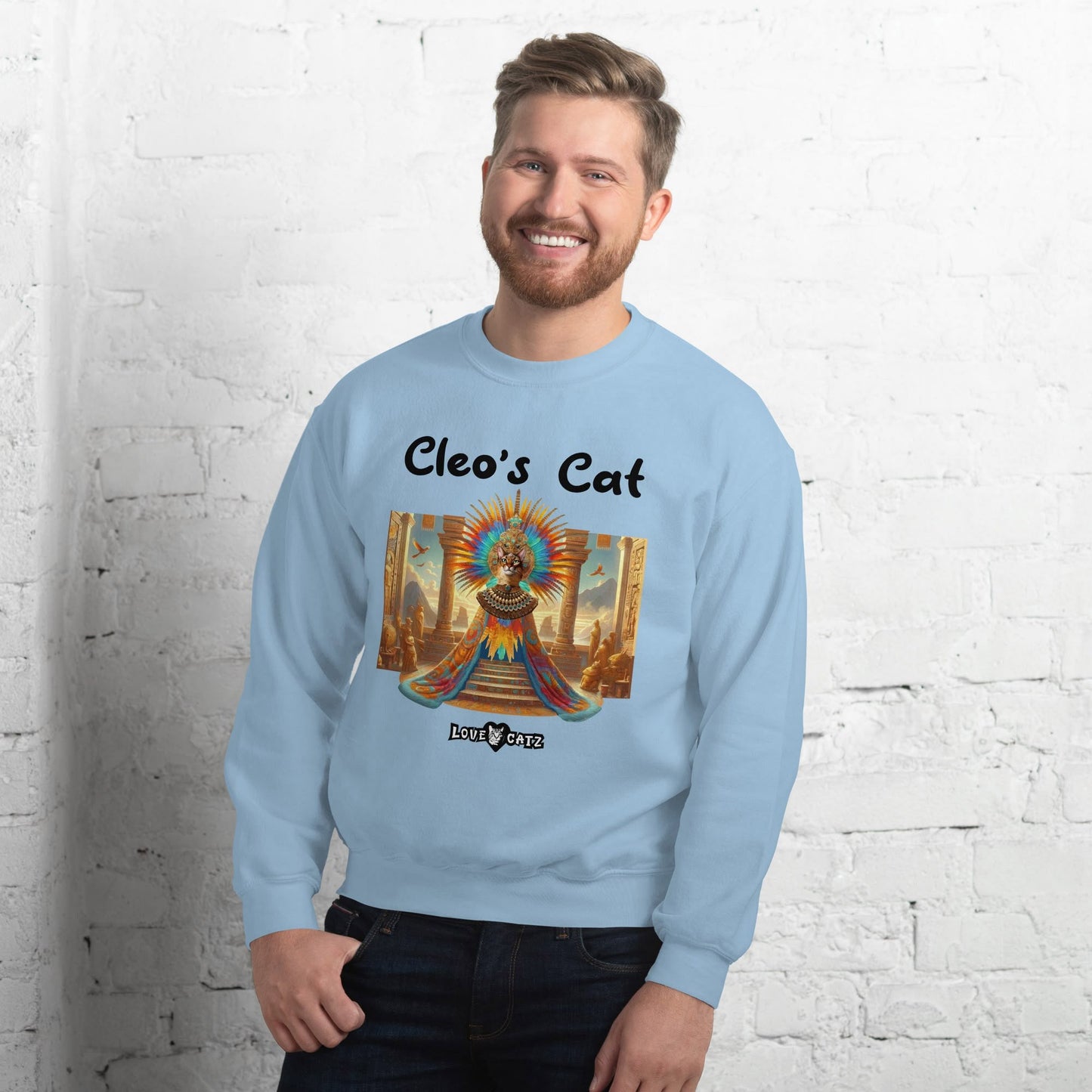 Cleo's Cat Story: Sweatshirt (2XL–5XL) - Design 01 - Double-Sided