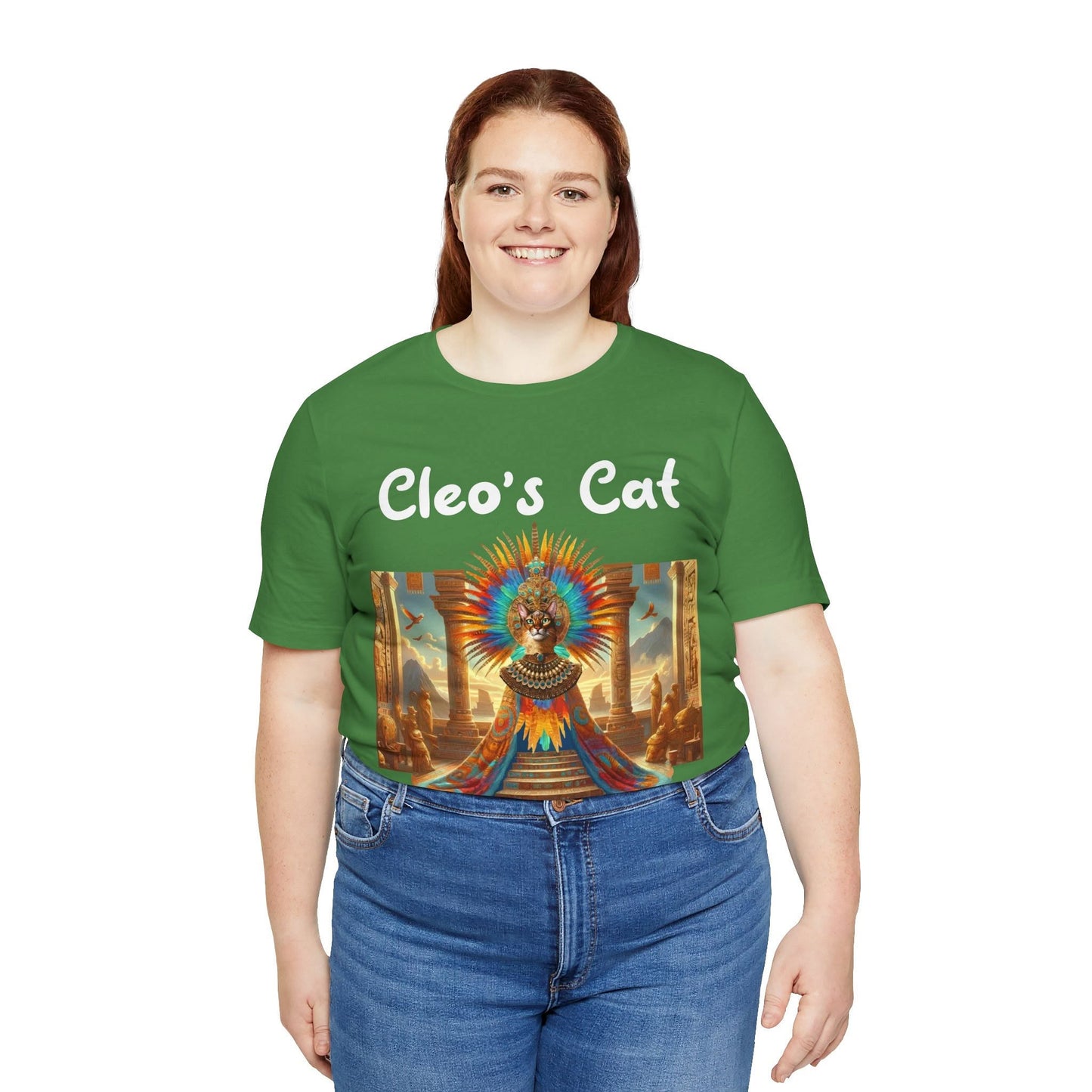 Cleo's Cat Story: T-shirt (2XL–5XL) - Design 01 - Double-Sided