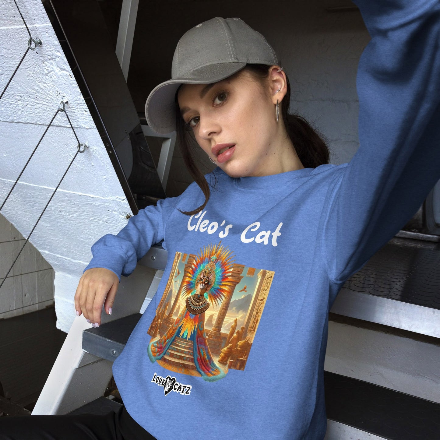 Cleo's Cat Story: Sweatshirt (S–XL) - Design 01 - Double-Sided