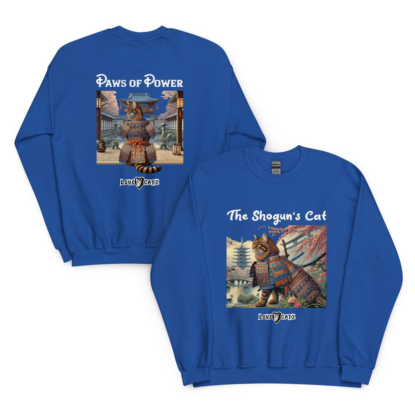 Shogun's Cat Story: Sweatshirt (S–XL) - Design 01 - Double-Sided
