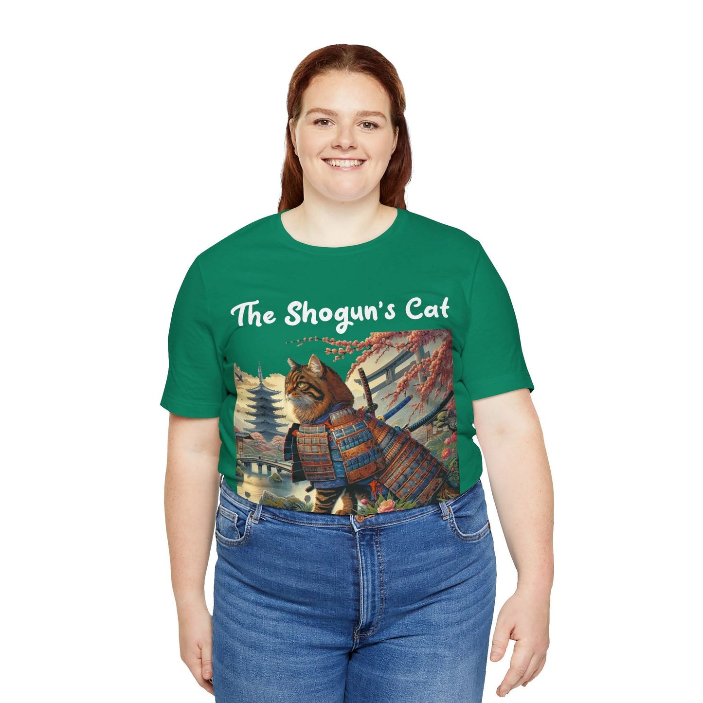Shogun's Cat Story: T-shirt (2XL–5XL) - Design 01 - Double-Sided