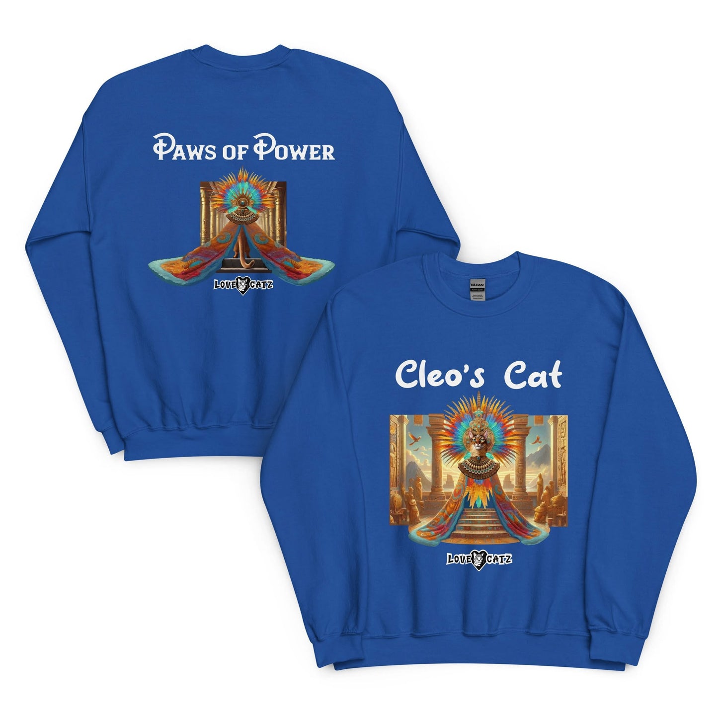 Cleo's Cat Story: Sweatshirt (2XL–5XL) - Design 01 - Double-Sided