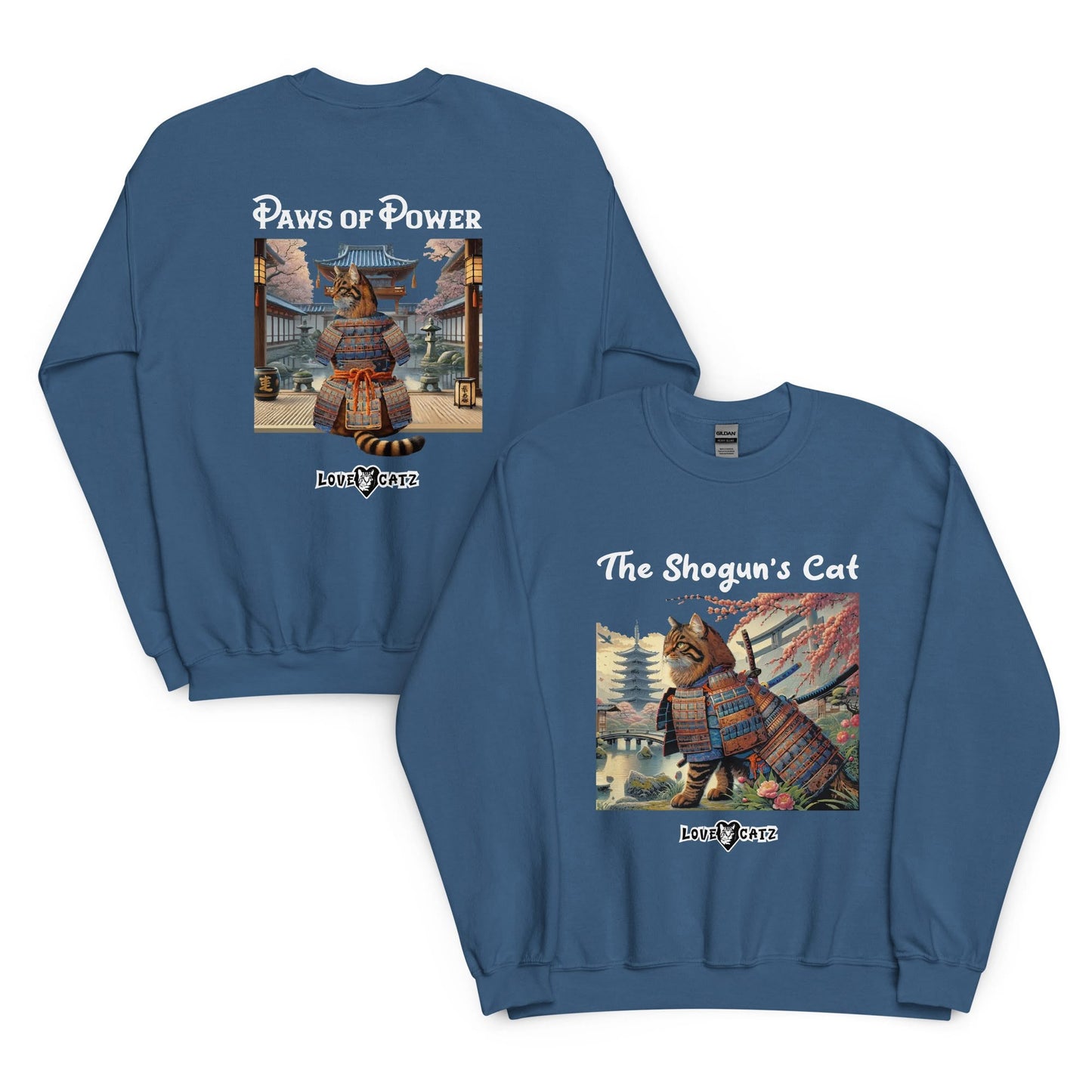Shogun's Cat Story: Sweatshirt (S–XL) - Design 01 - Double-Sided