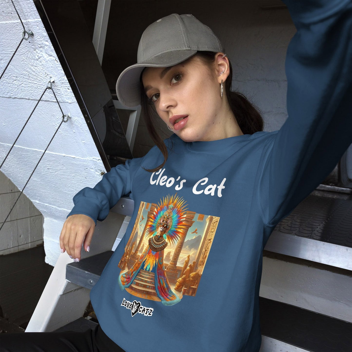Cleo's Cat Story: Sweatshirt (S–XL) - Design 01