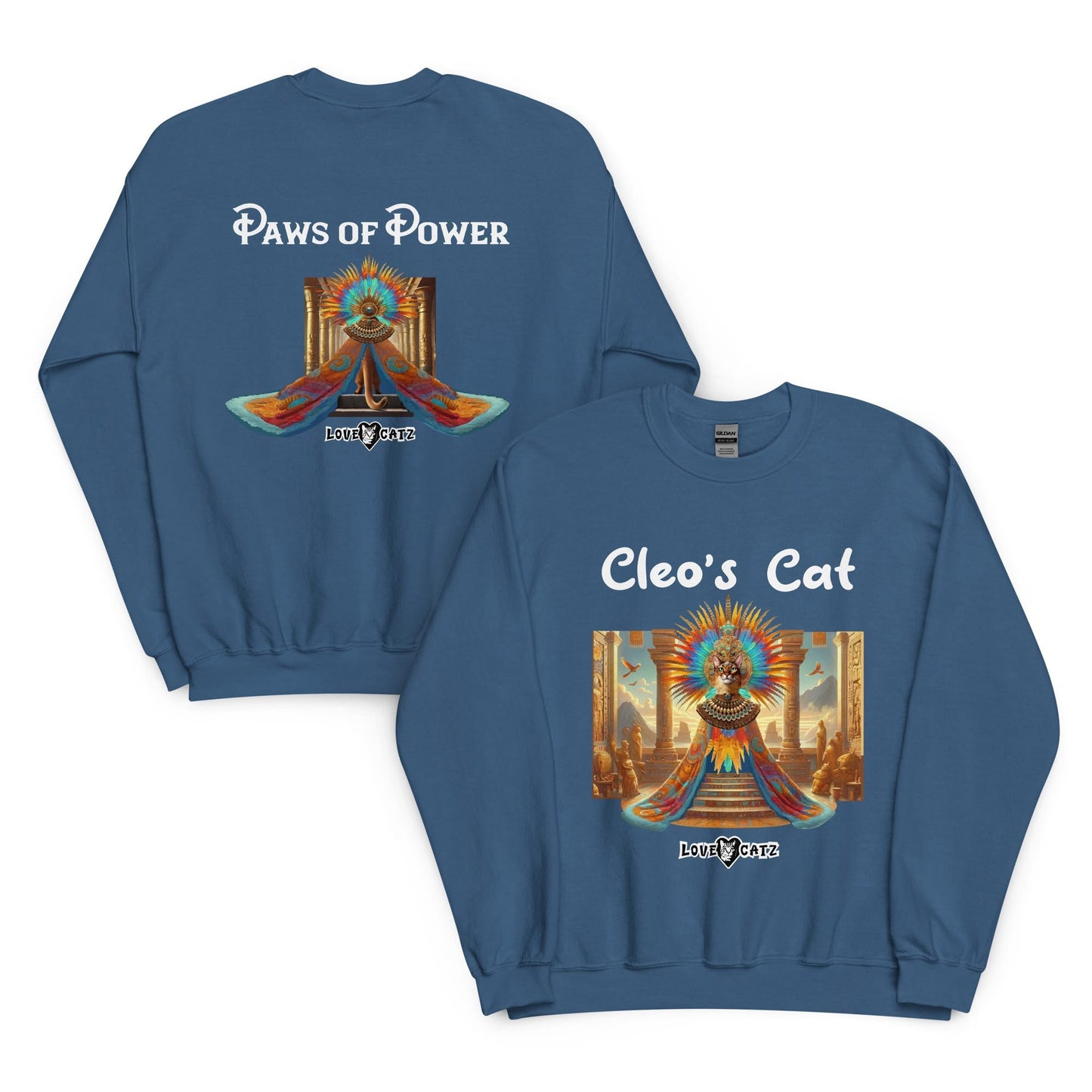 Cleo's Cat Story: Sweatshirt (2XL–5XL) - Design 01 - Double-Sided
