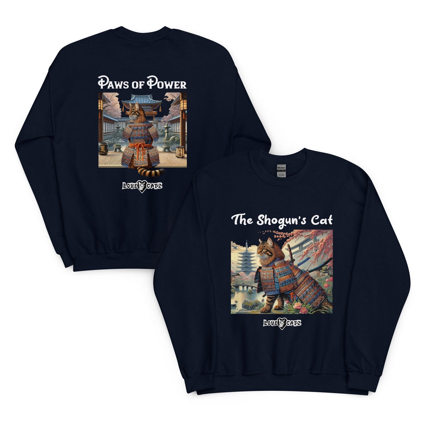 Shogun's Cat Story: Sweatshirt (S–XL) - Design 01 - Double-Sided