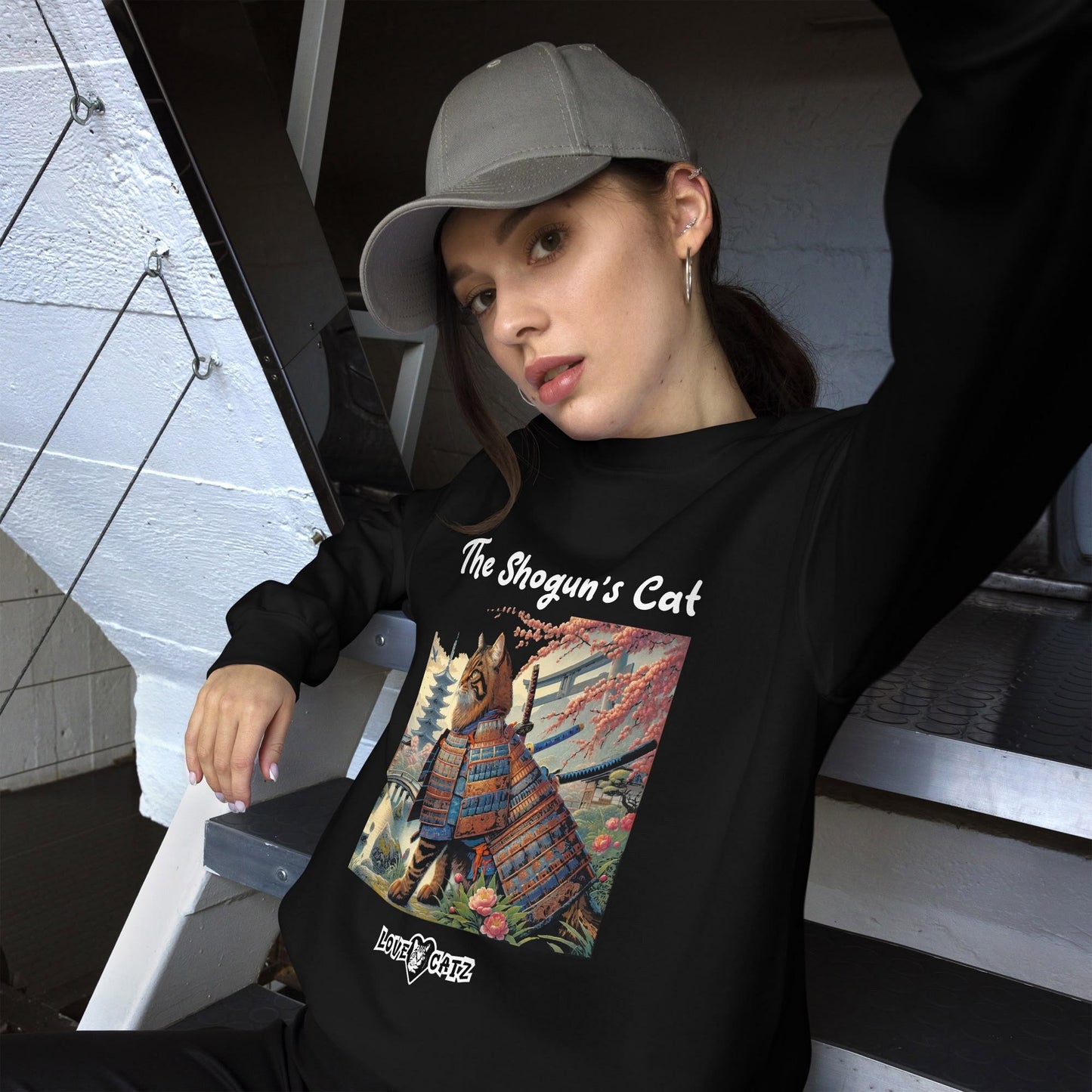 Shogun's Cat Story: Sweatshirt (S–XL) - Design 01 - Double-Sided