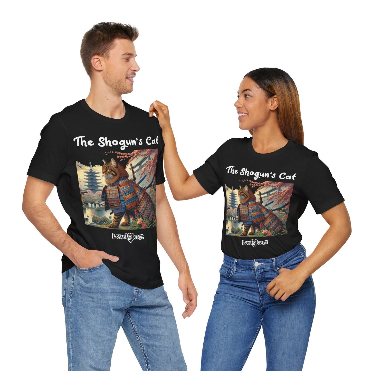 Shogun's Cat Story: T-shirt (S–XL) - Design 01 - Double-Sided
