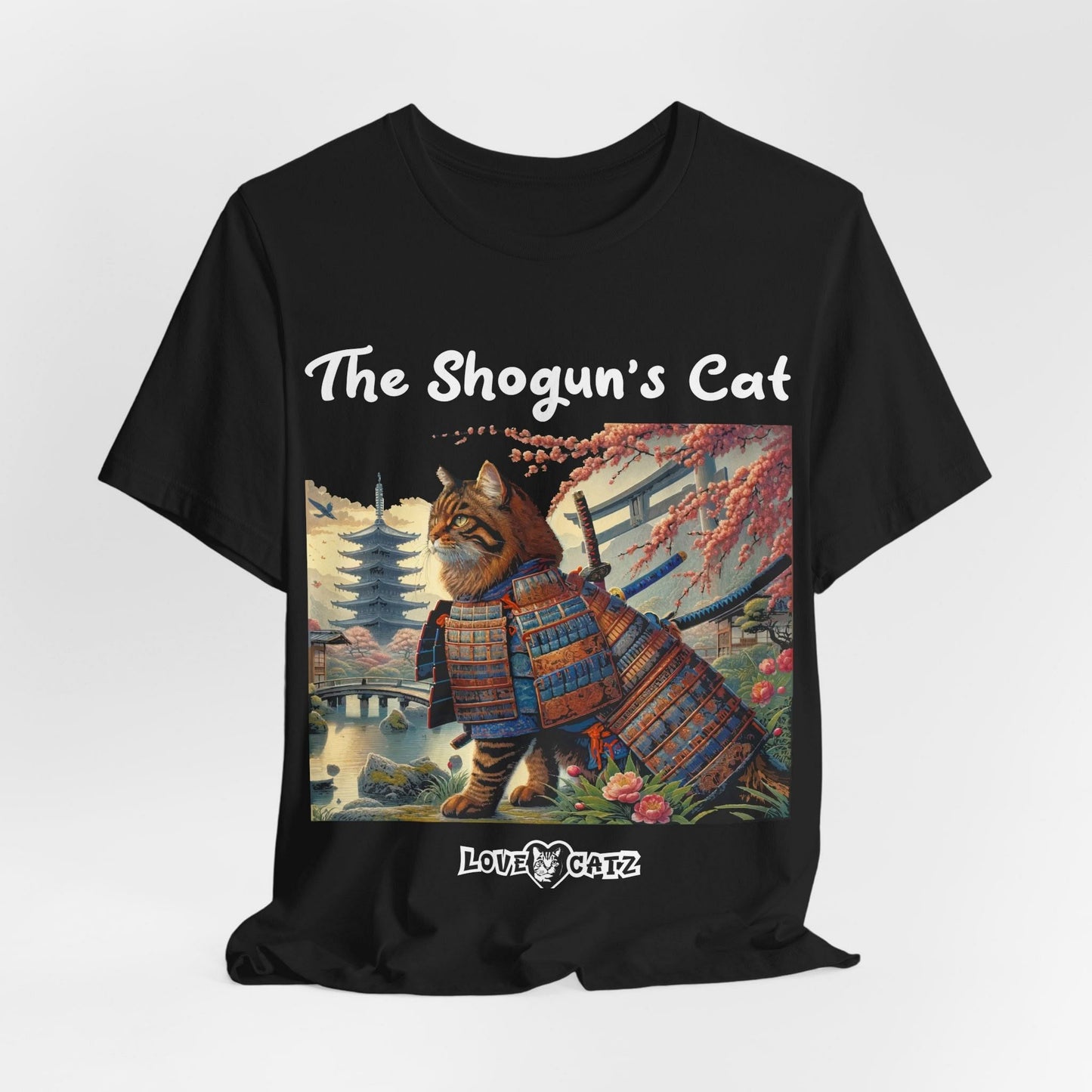 Shogun's Cat Story: T-shirt (2XL–5XL) - Design 01 - Double-Sided