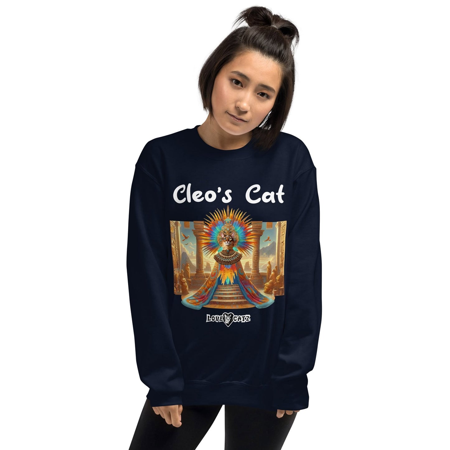 Cleo's Cat Story: Sweatshirt (S–XL) - Design 01