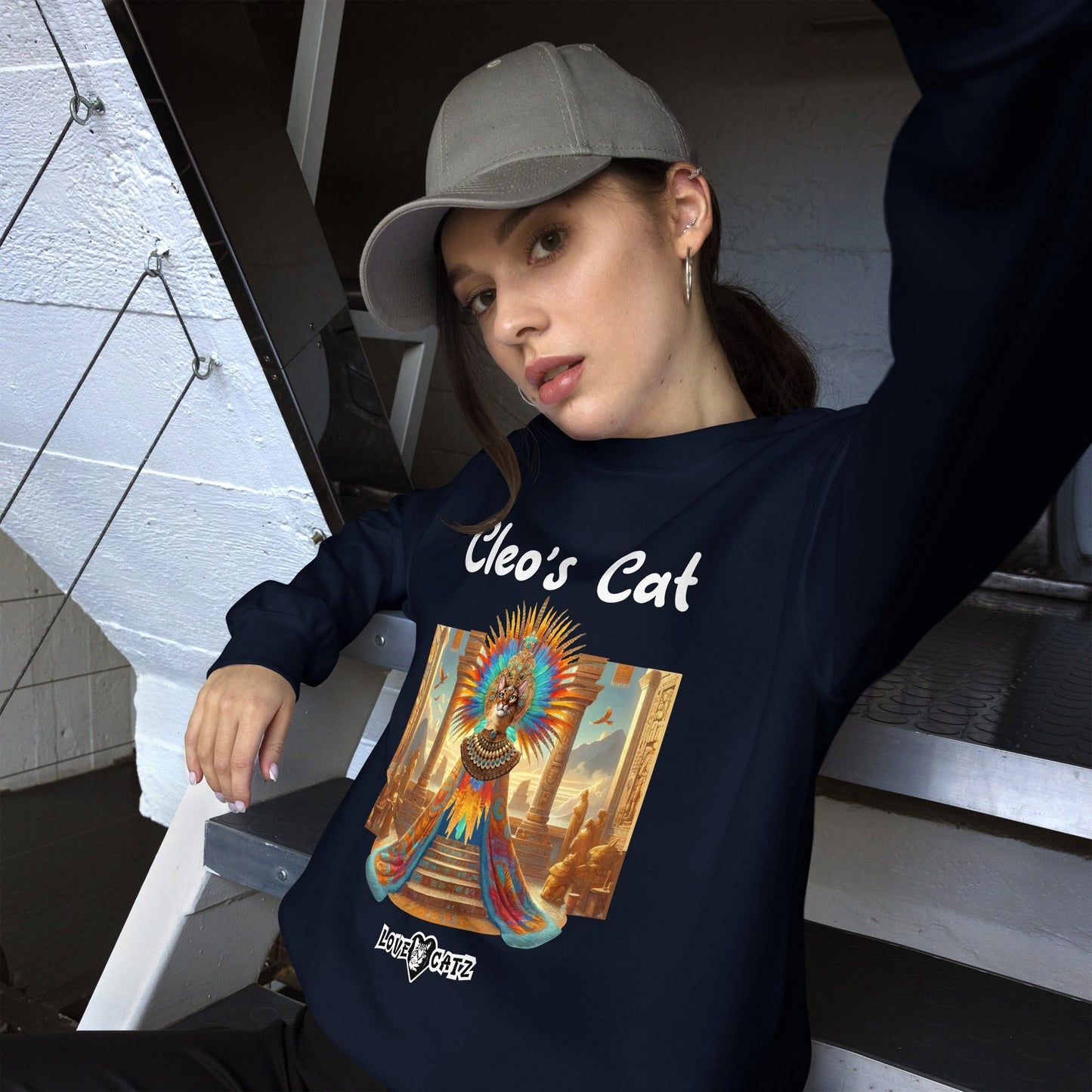 Cleo's Cat Story: Sweatshirt (S–XL) - Design 01 - Double-Sided