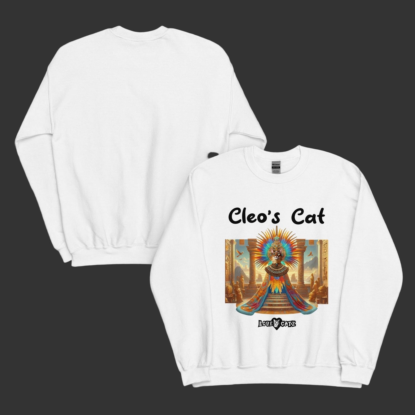 Cleo's Cat Story: Sweatshirt (2XL–5XL) - Design 01