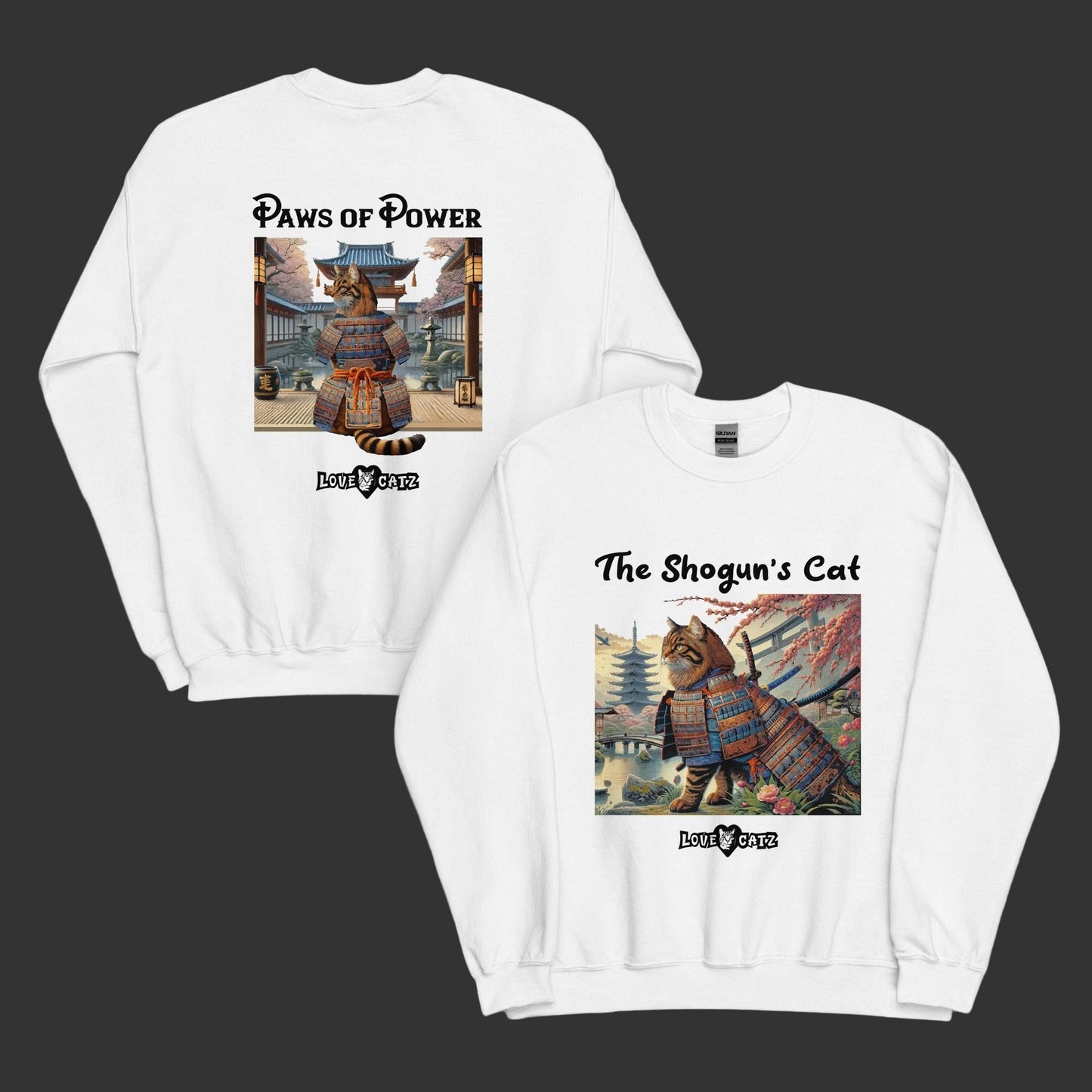 Shogun's Cat Story: Sweatshirt (S–XL) - Design 01 - Double-Sided