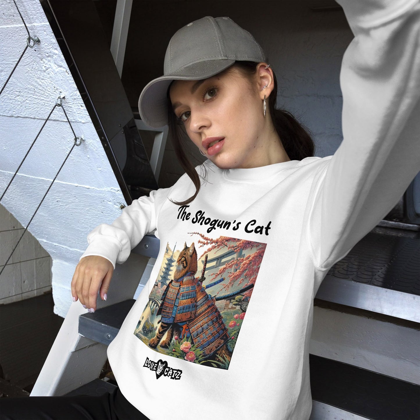 Shogun's Cat Story: Sweatshirt (S–XL) - Design 01 - Double-Sided