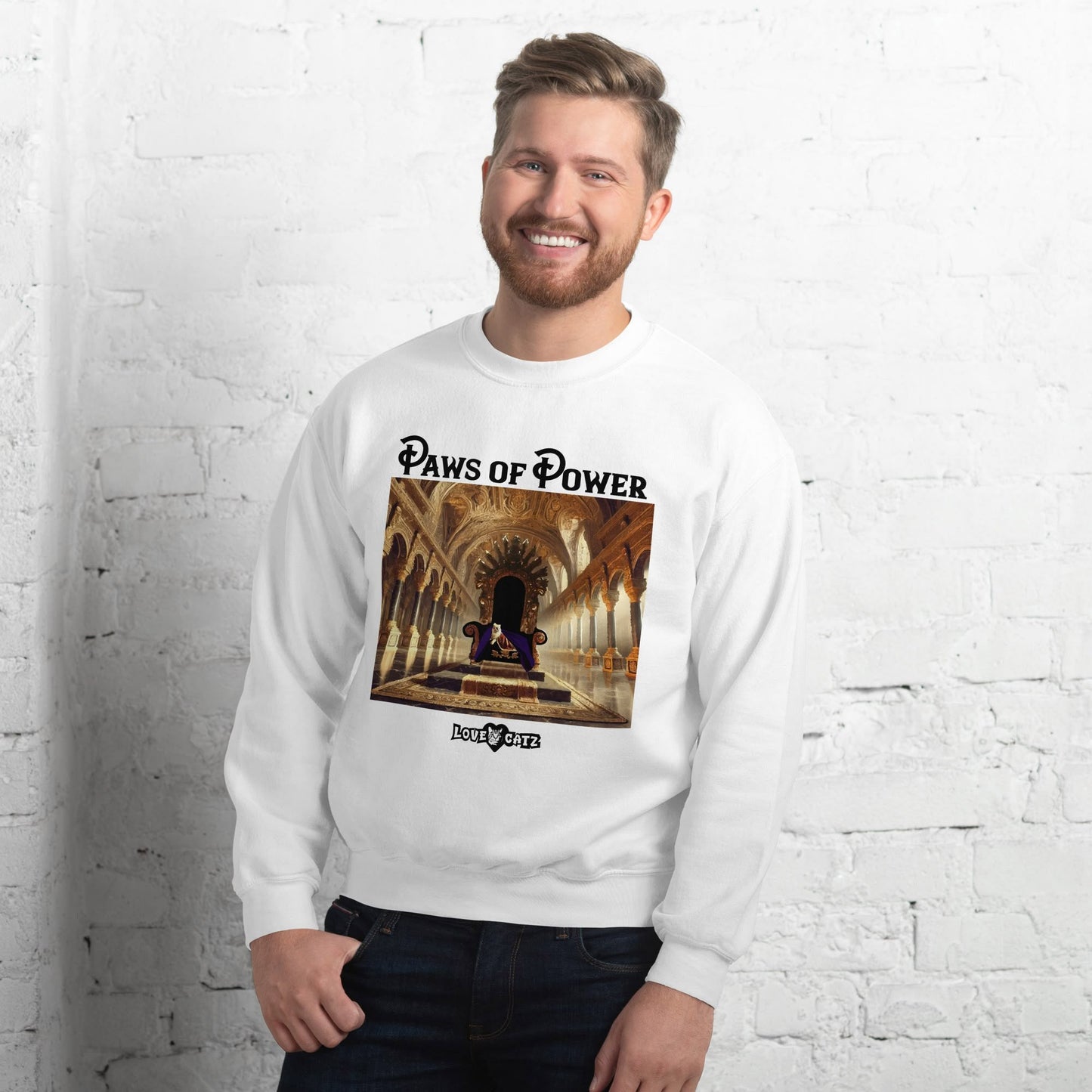 Paws of Power: Sweatshirt (2XL–5XL) - Design 01
