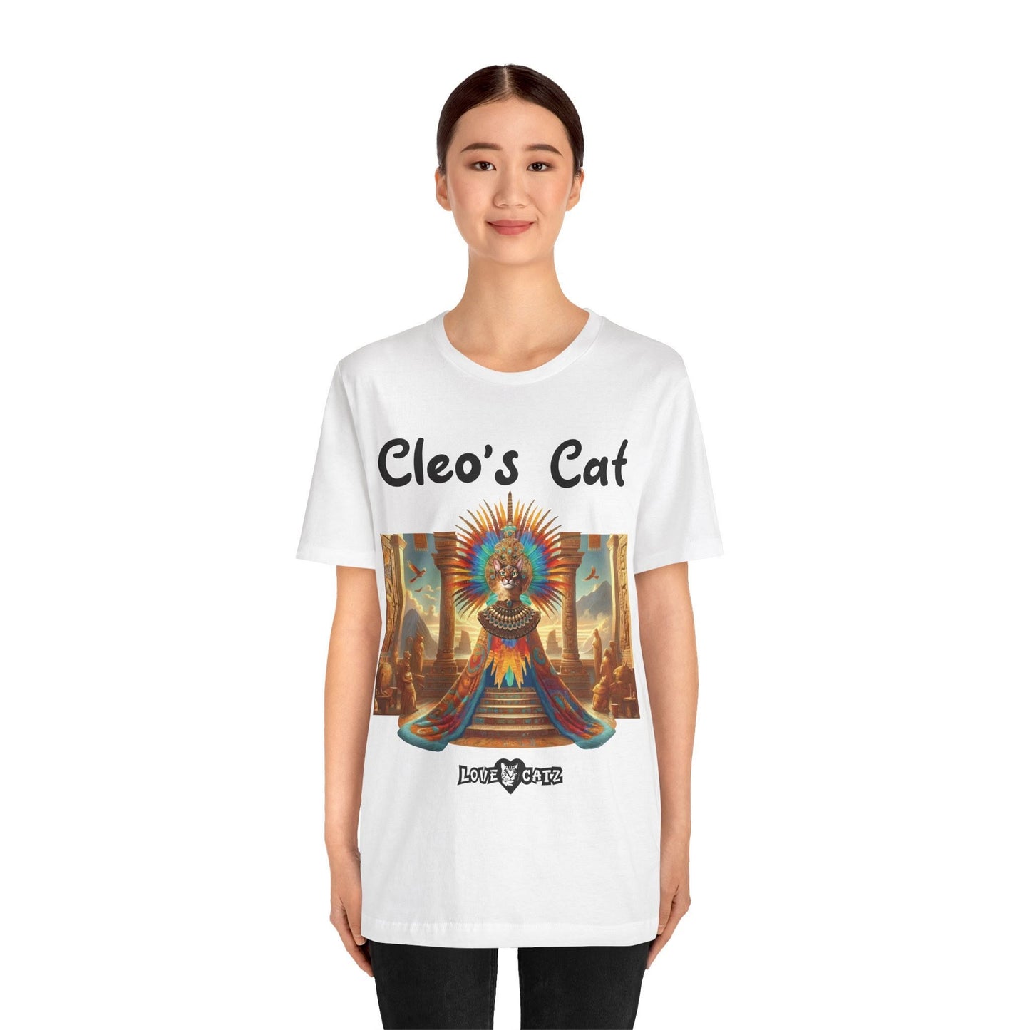 Cleo's Cat Story: T-shirt (S–XL) - Design 01 - Double-Sided