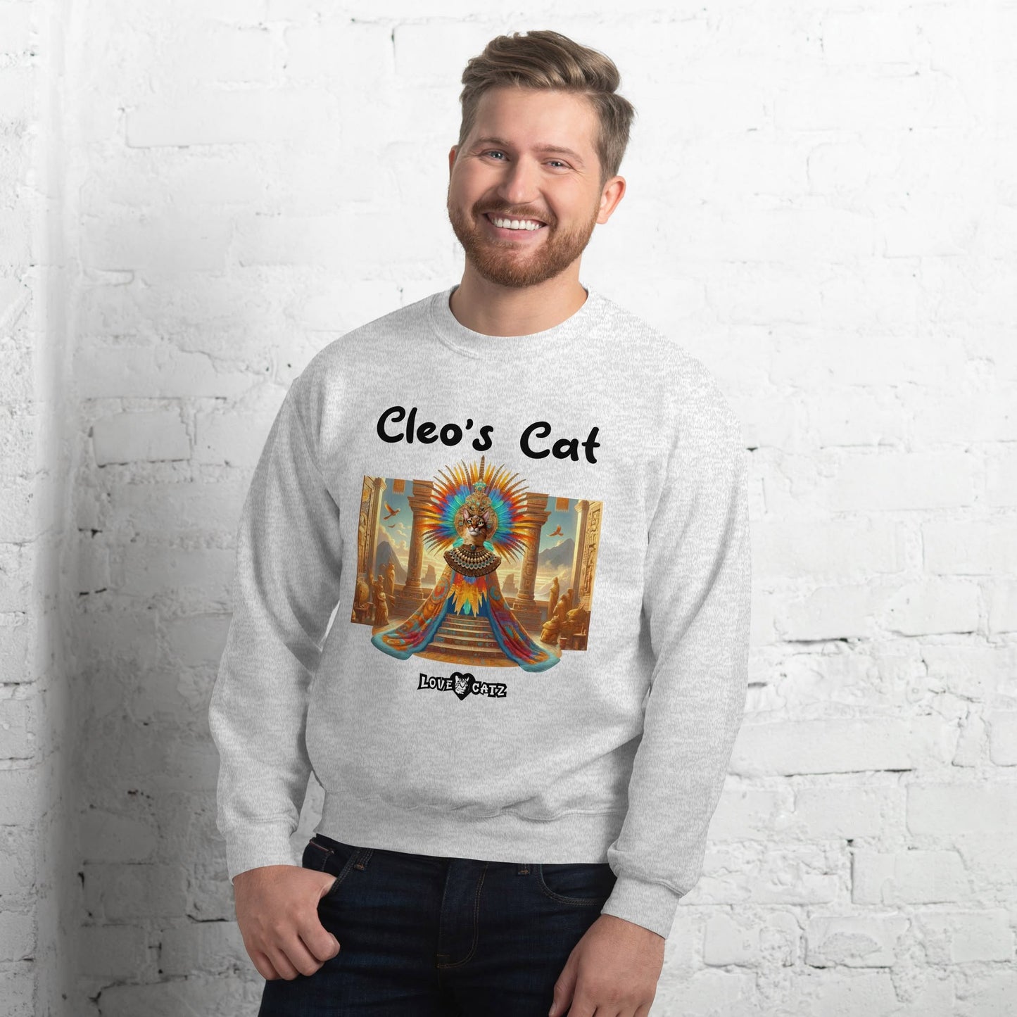 Cleo's Cat Story: Sweatshirt (2XL–5XL) - Design 01 - Double-Sided