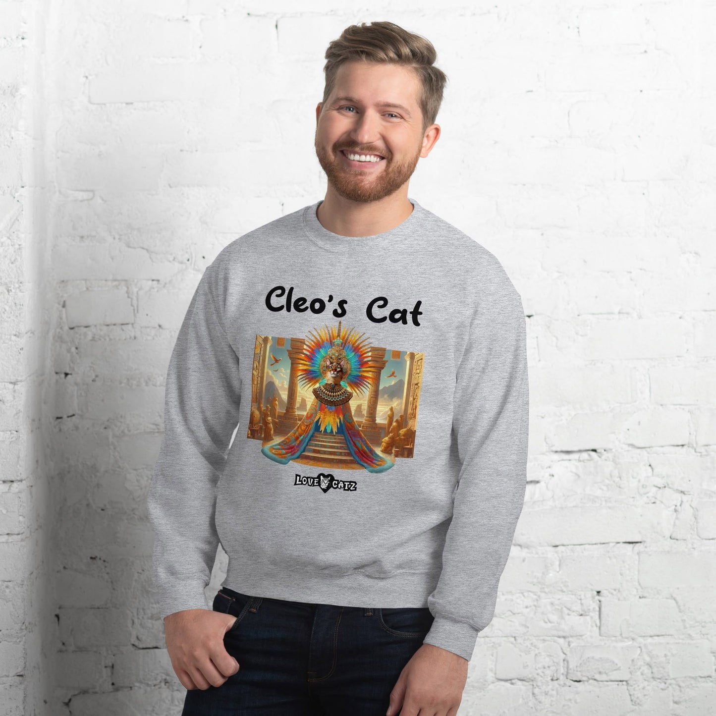 Cleo's Cat Story: Sweatshirt (2XL–5XL) - Design 01 - Double-Sided