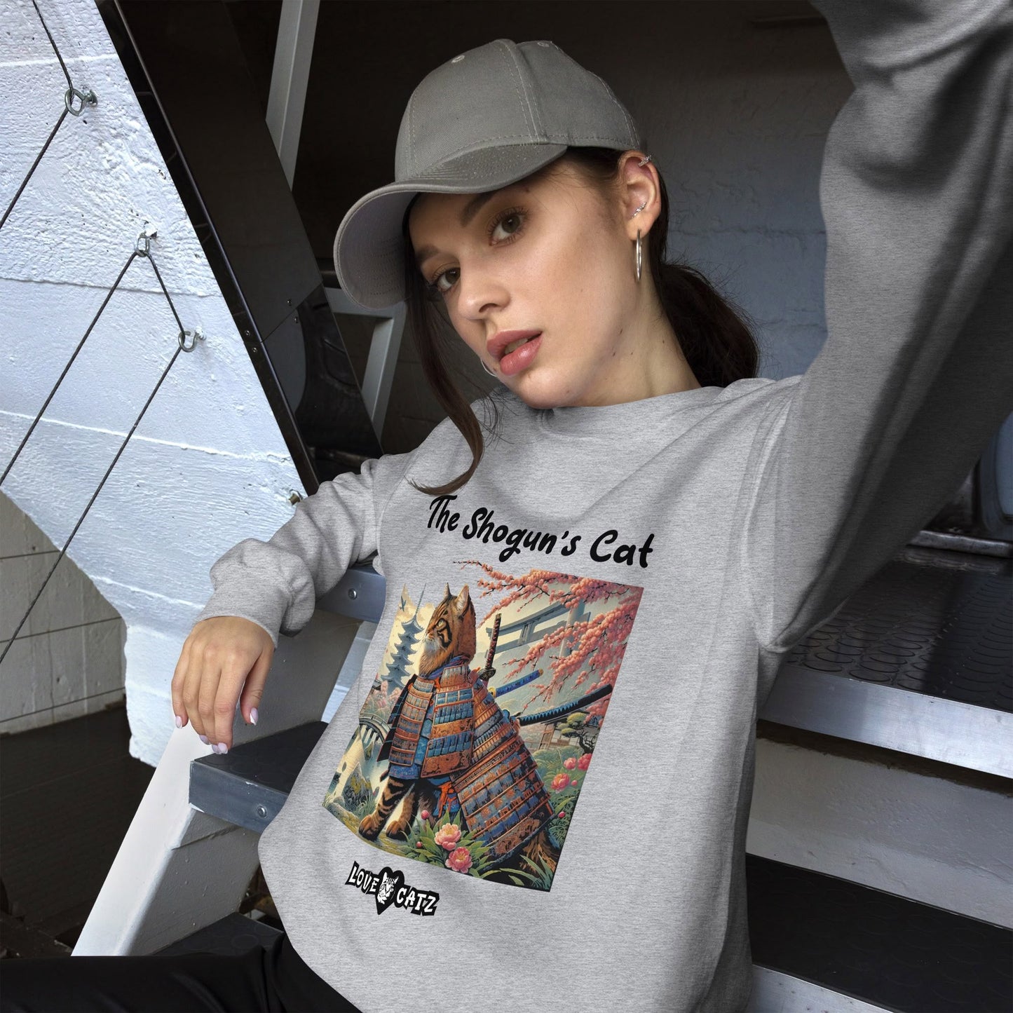 Shogun's Cat Story: Sweatshirt (S–XL) - Design 01 - Double-Sided
