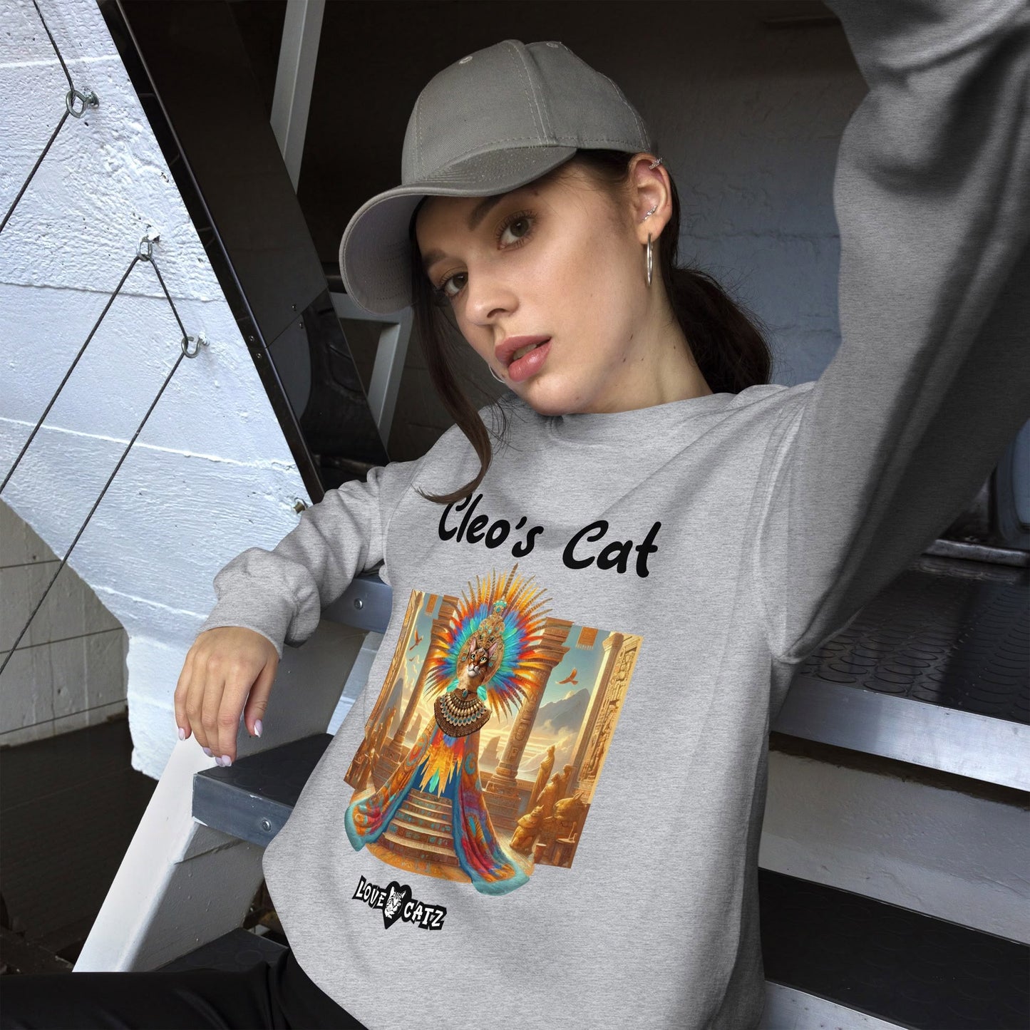 Cleo's Cat Story: Sweatshirt (S–XL) - Design 01 - Double-Sided