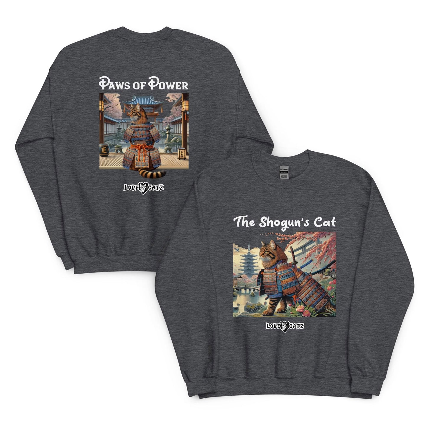 Shogun's Cat Story: Sweatshirt (S–XL) - Design 01 - Double-Sided