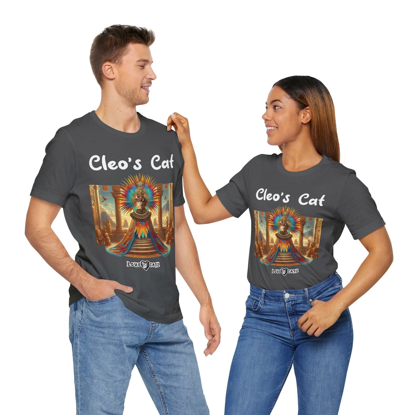 Cleo's Cat Story: T-shirt (S–XL) - Design 01 - Double-Sided