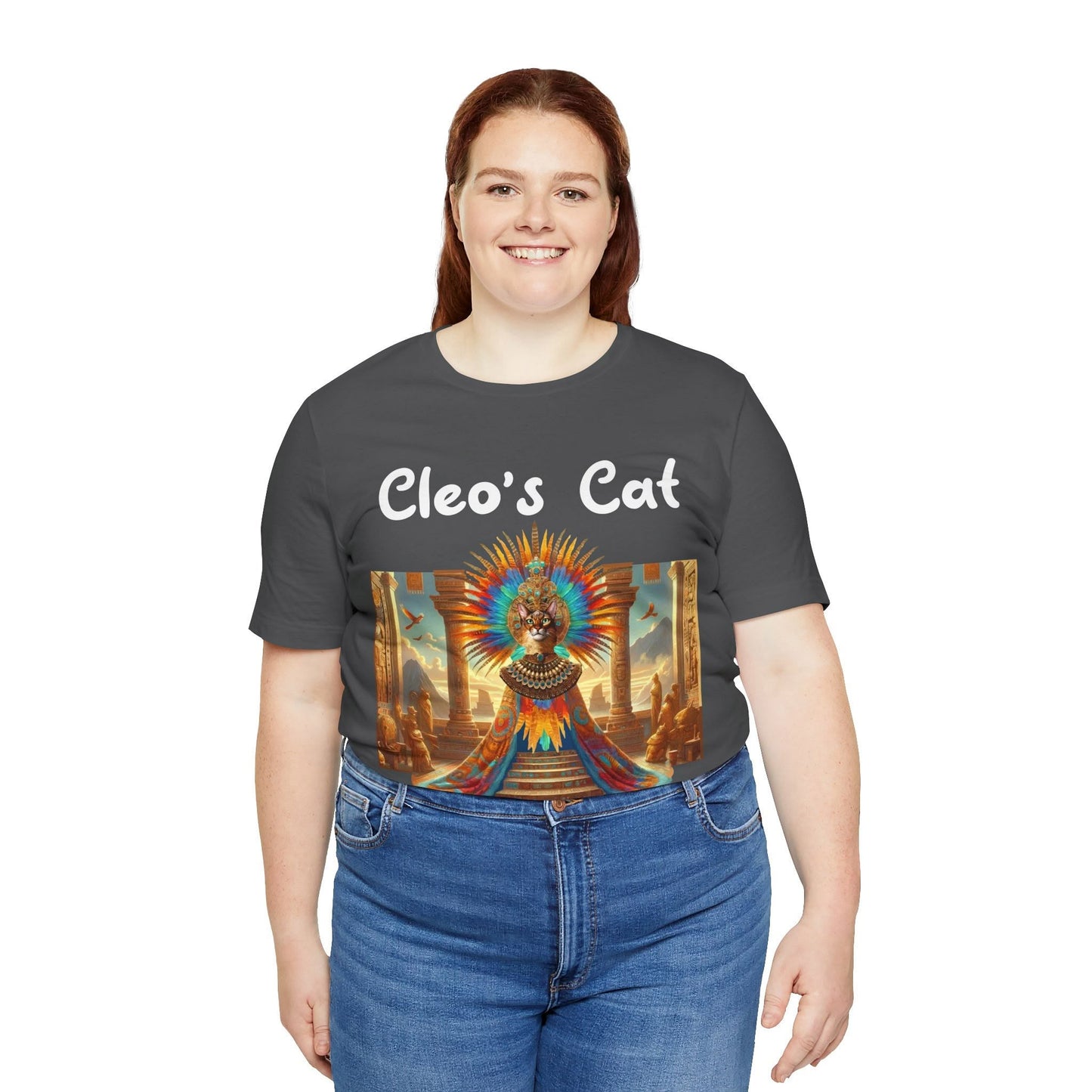 Cleo's Cat Story: T-shirt (2XL–5XL) - Design 01 - Double-Sided