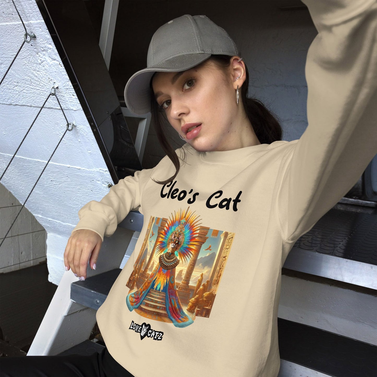Cleo's Cat Story: Sweatshirt (S–XL) - Design 01 - Double-Sided