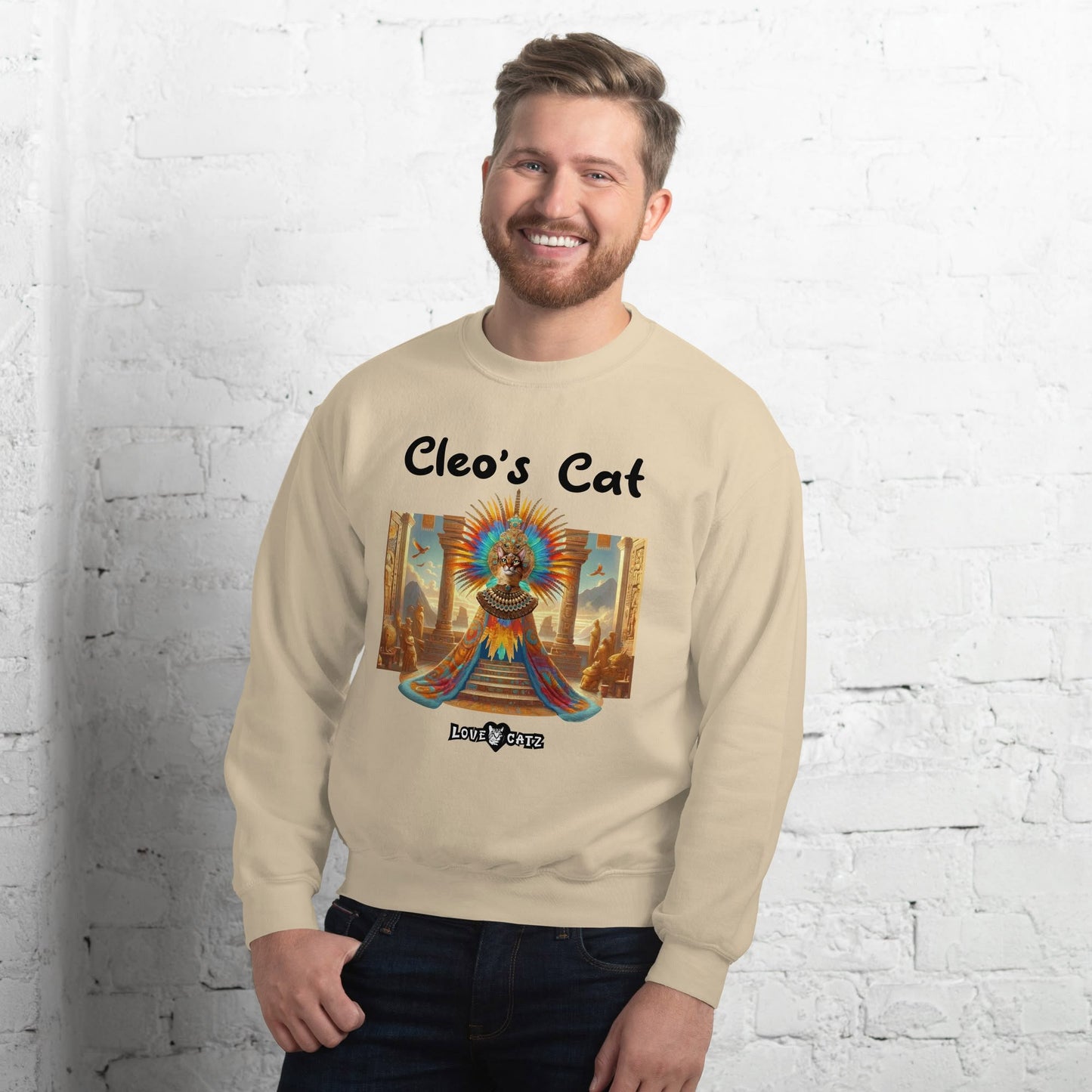 Cleo's Cat Story: Sweatshirt (2XL–5XL) - Design 01 - Double-Sided