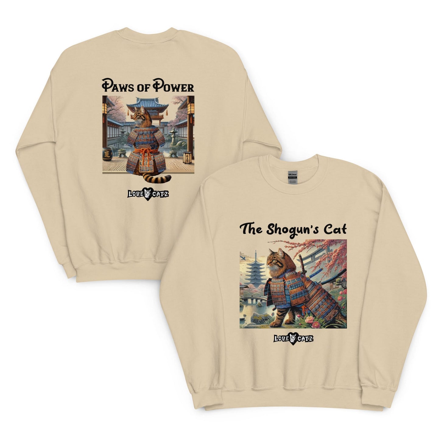 Shogun's Cat Story: Sweatshirt (S–XL) - Design 01 - Double-Sided
