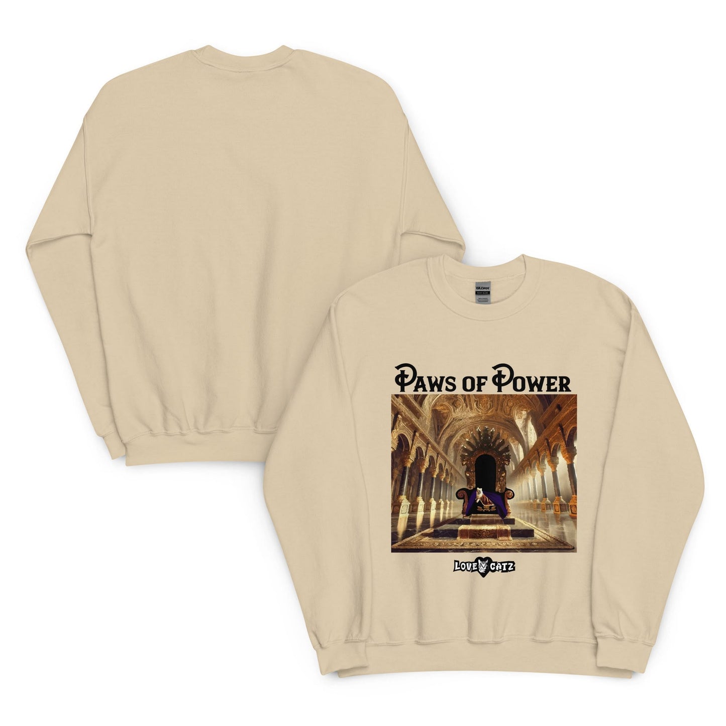 Paws of Power: Sweatshirt (2XL–5XL) - Design 01