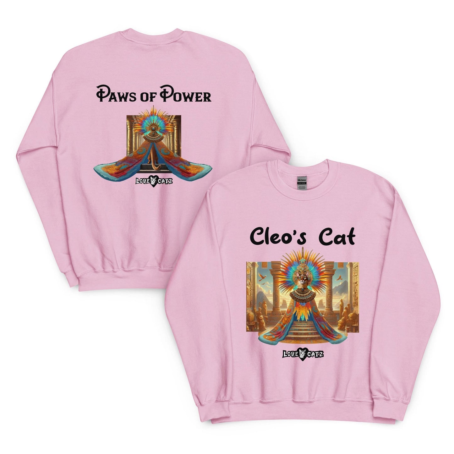 Cleo's Cat Story: Sweatshirt (2XL–5XL) - Design 01 - Double-Sided
