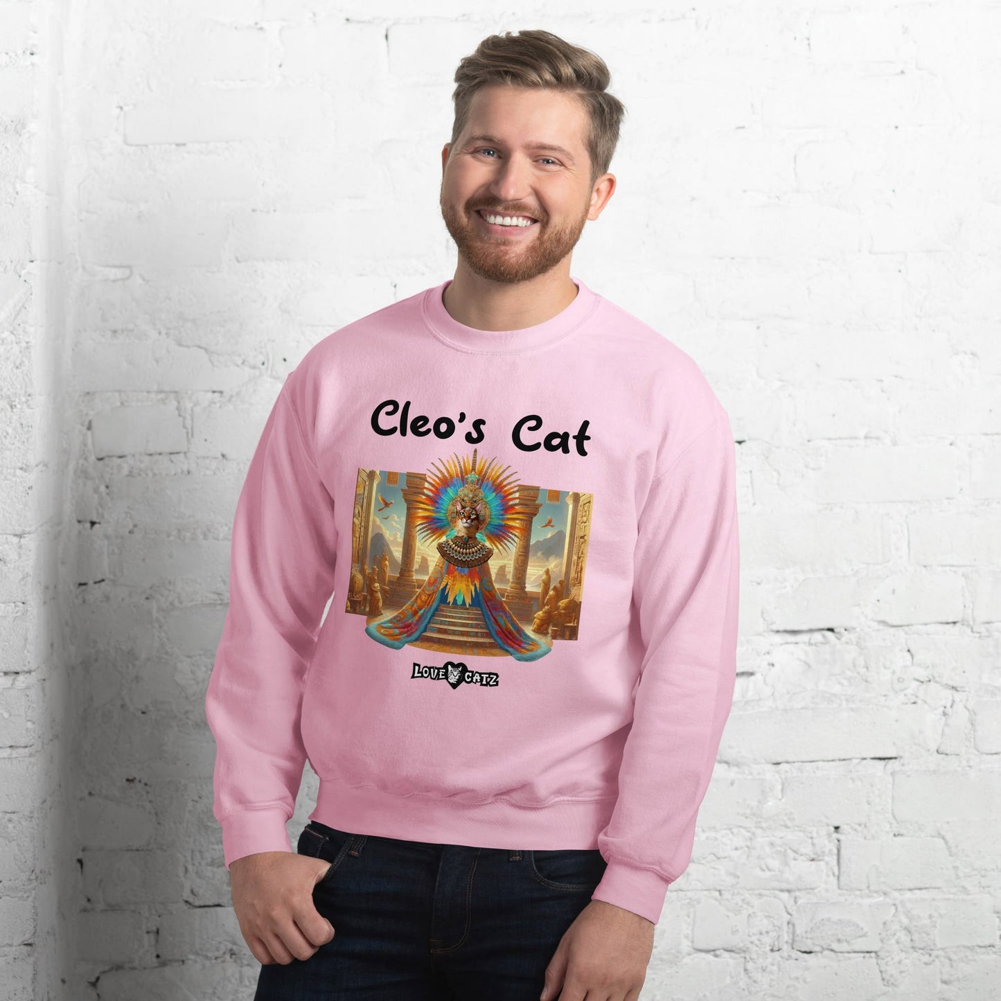 Cleo's Cat Story: Sweatshirt (2XL–5XL) - Design 01 - Double-Sided