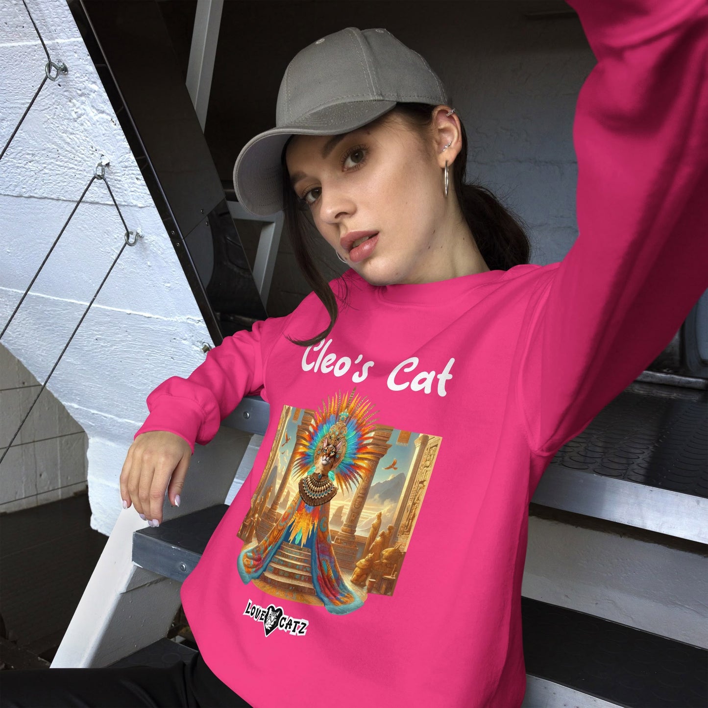 Cleo's Cat Story: Sweatshirt (S–XL) - Design 01 - Double-Sided